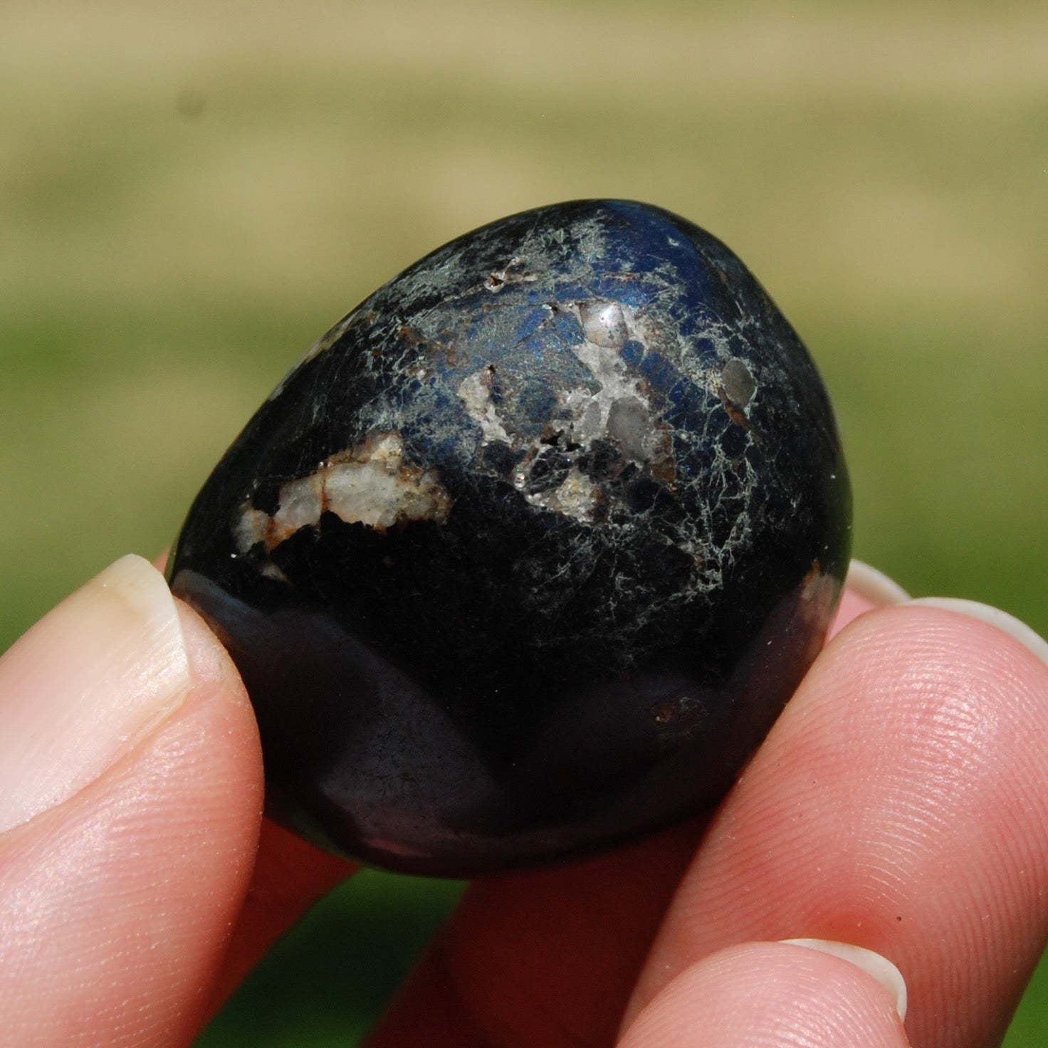 Covellite Crystal Tumbled Stone