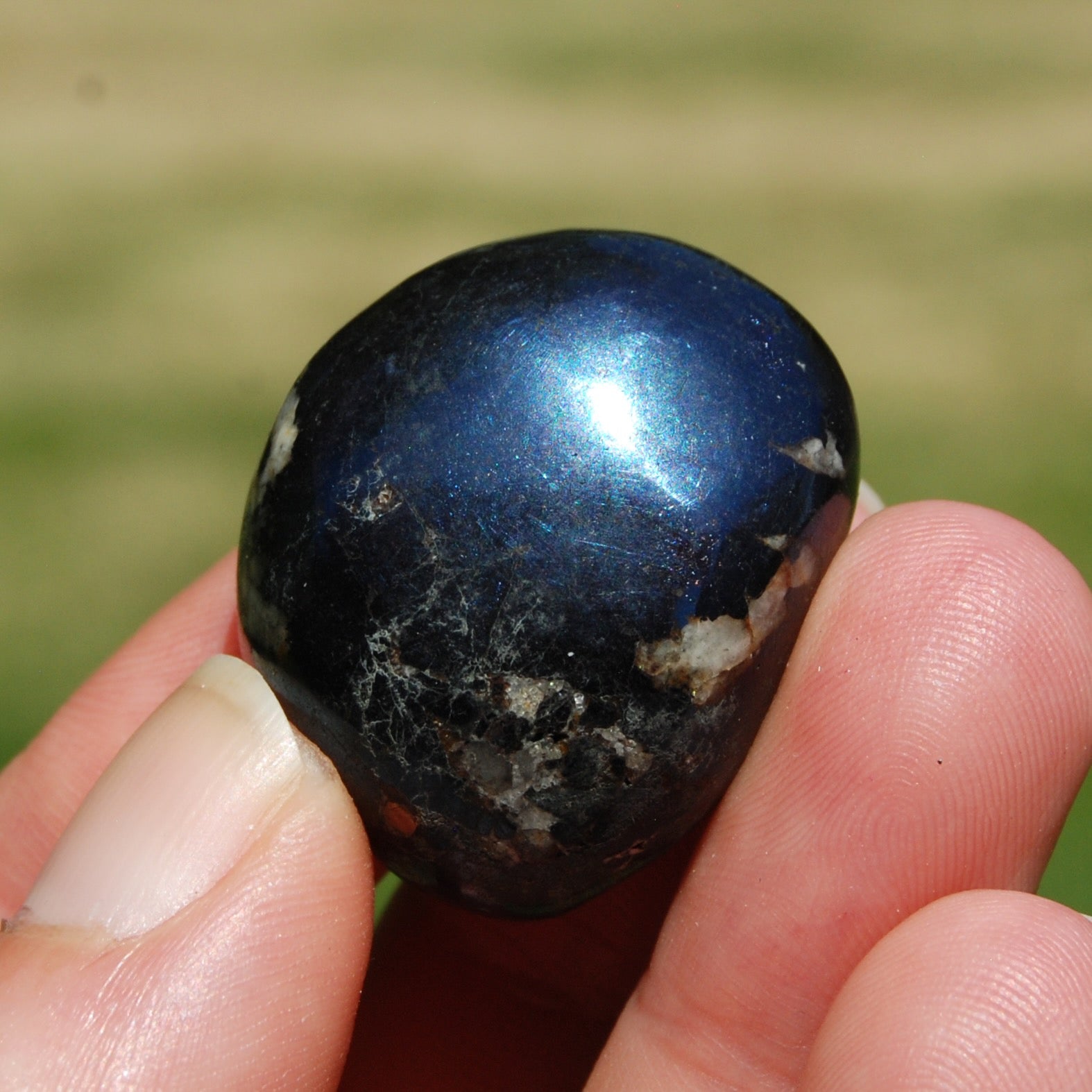 Covellite Crystal Tumbled Stone