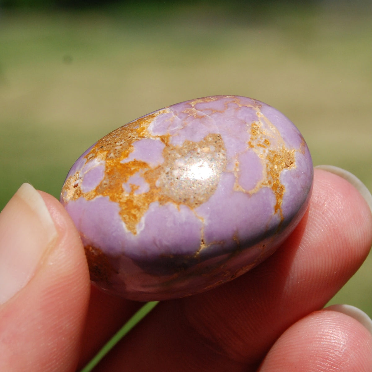 Phosphosiderite Crystal Tumbled Stone