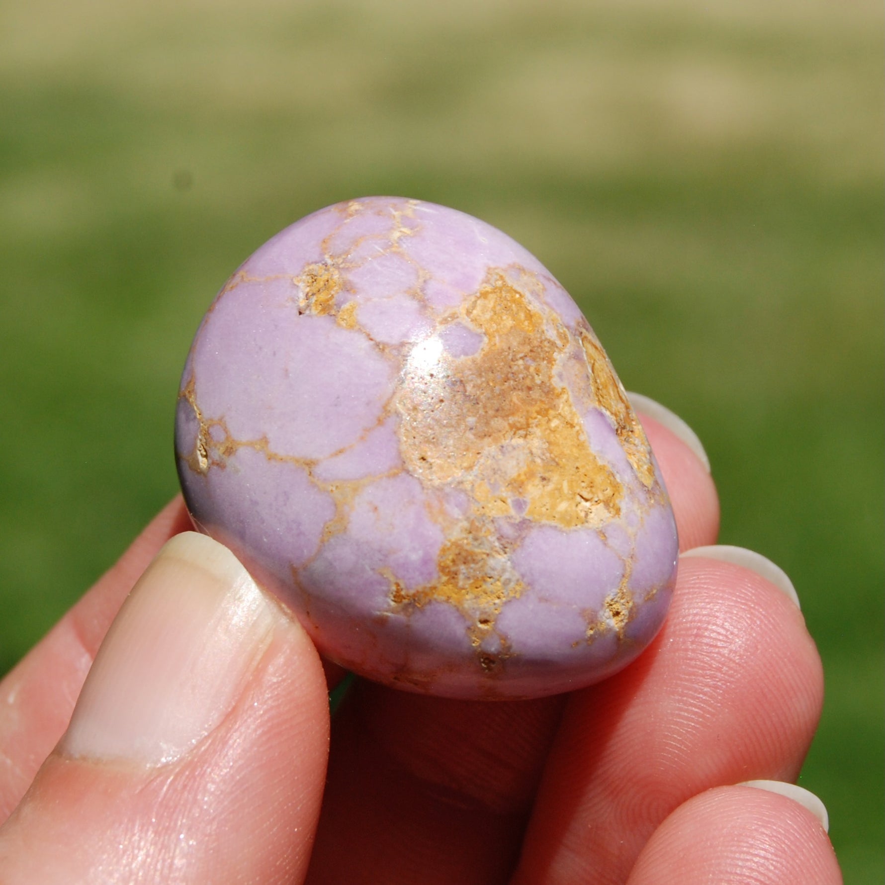 Phosphosiderite Crystal Tumbled Stone