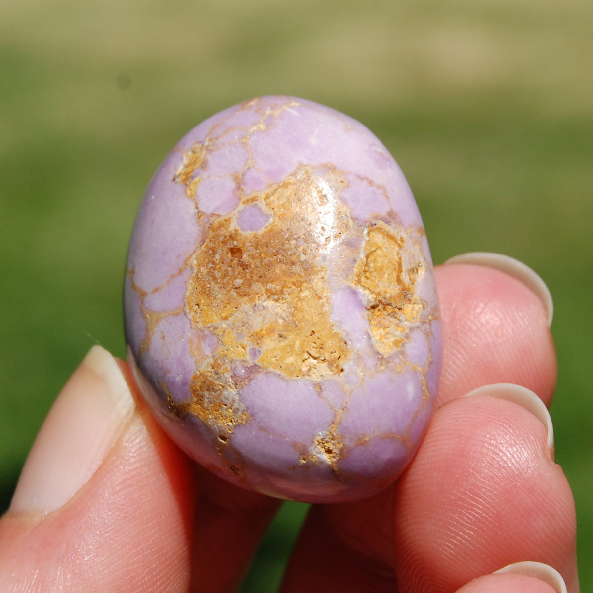 Phosphosiderite Crystal Tumbled Stone
