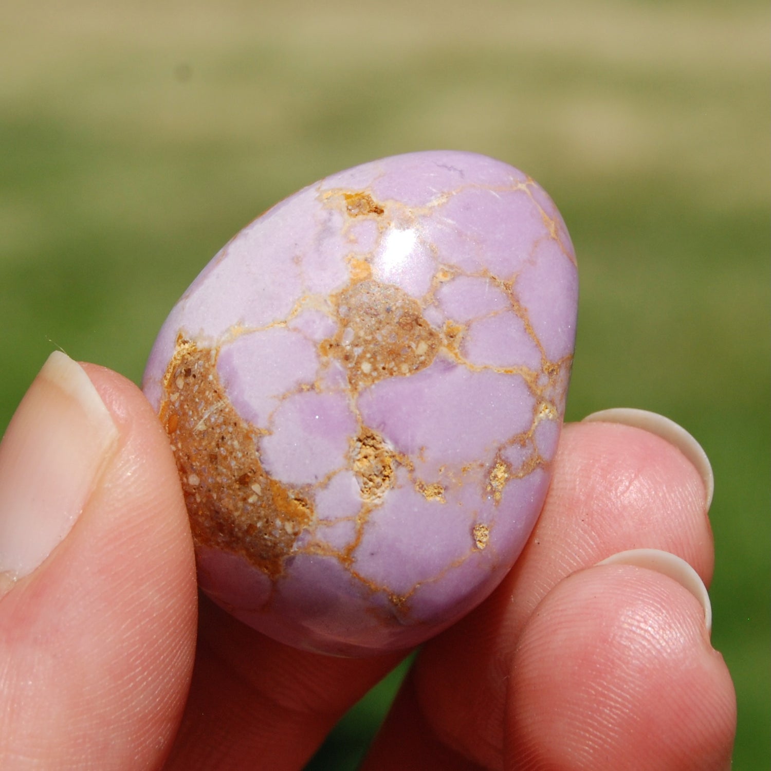 Phosphosiderite Crystal Tumbled Stone