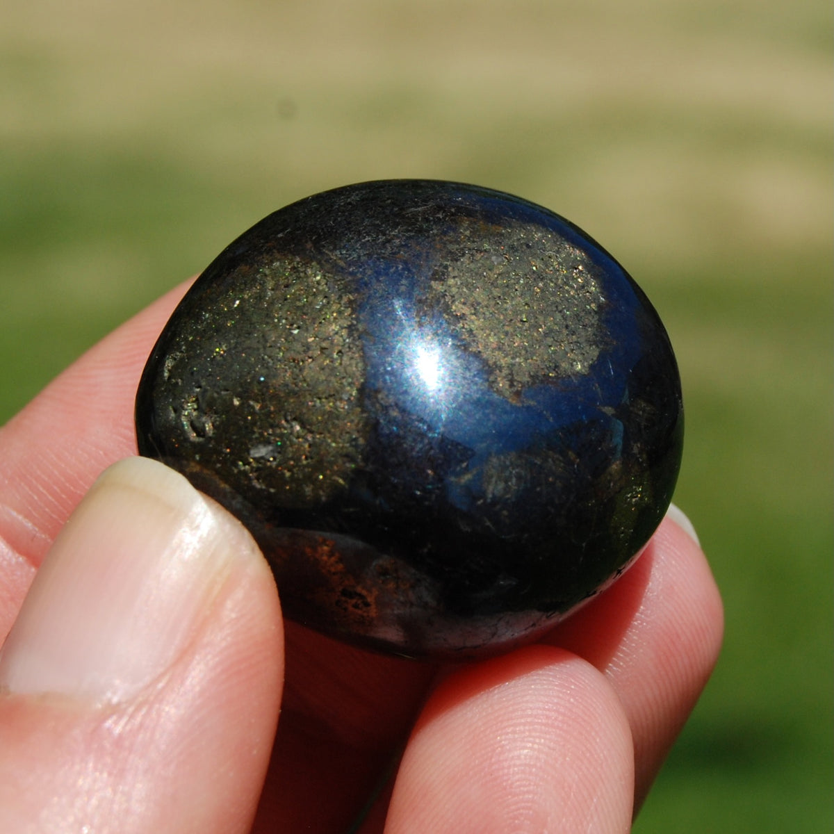 Covellite Crystal Tumbled Stone