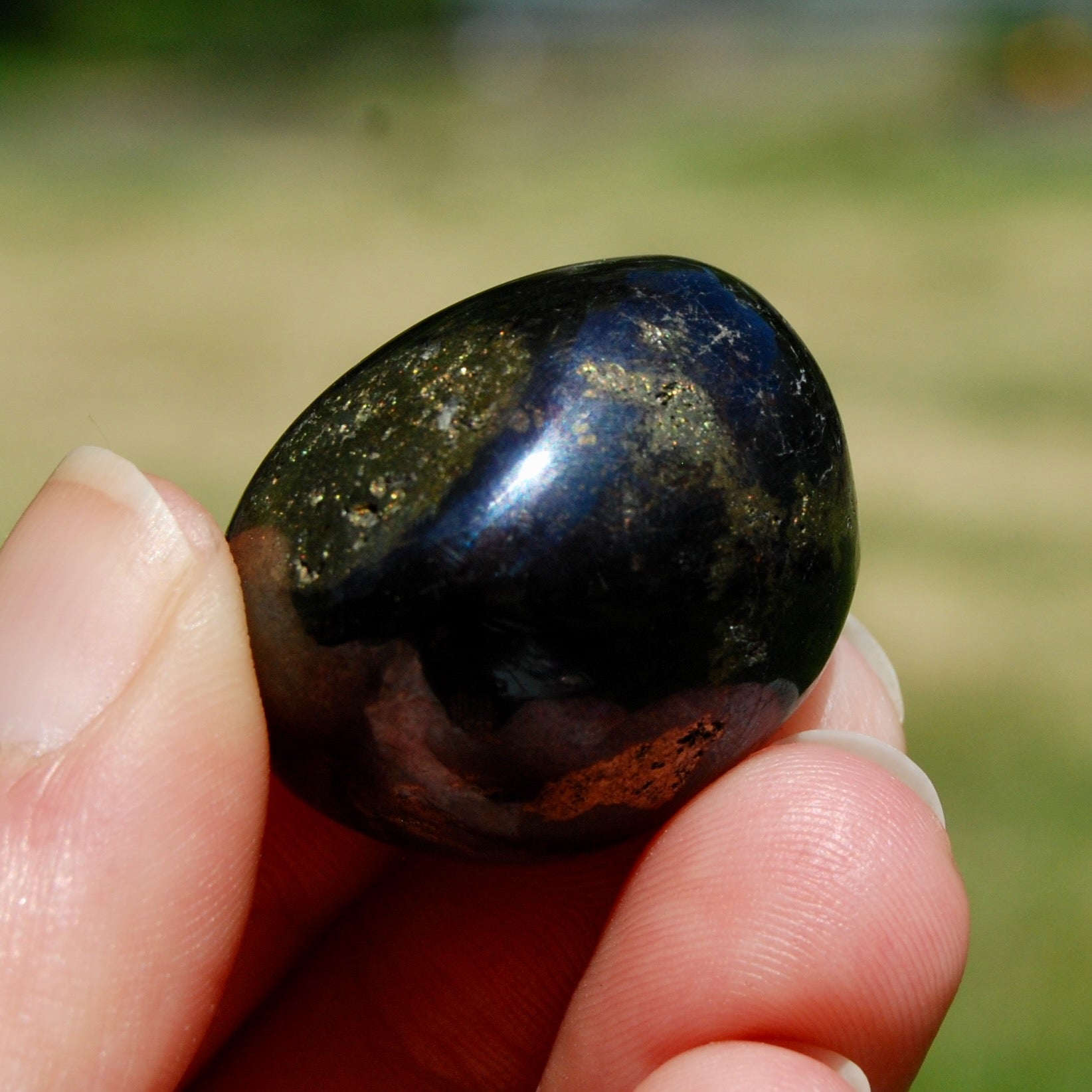 Covellite Crystal Tumbled Stone