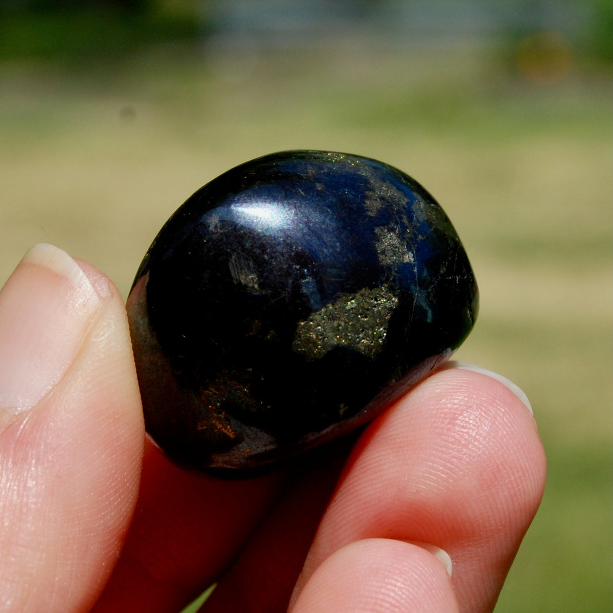 Covellite Crystal Tumbled Stone