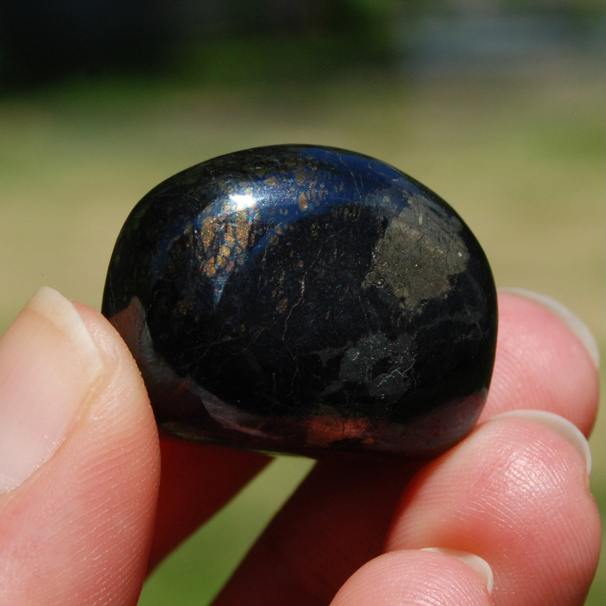 Covellite Crystal Tumbled Stone