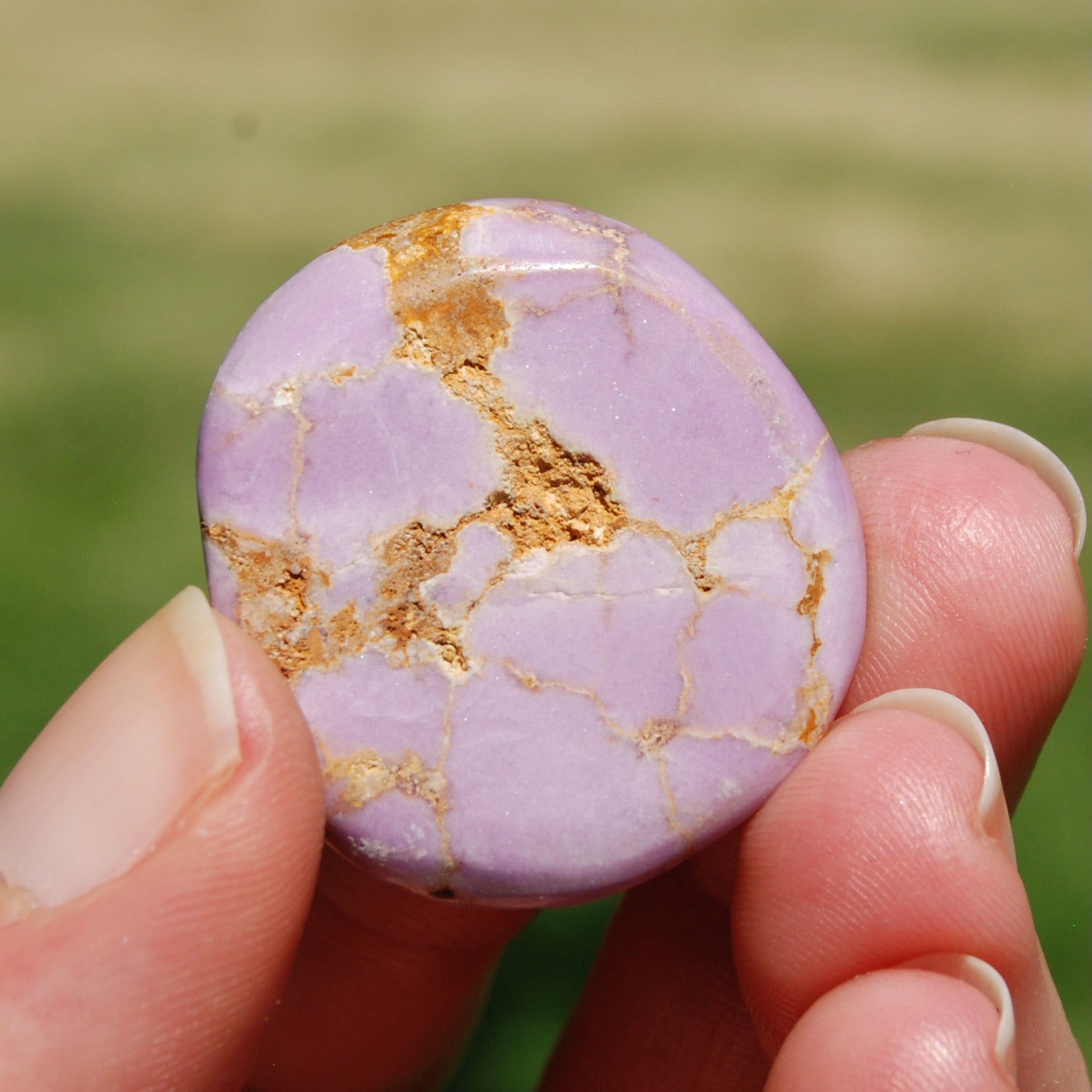 Phosphosiderite Crystal Tumbled Stone, Peru