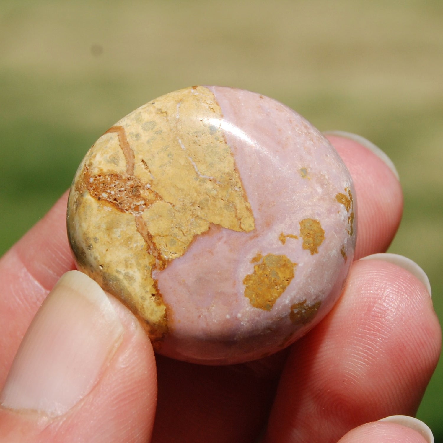 PINK Phosphosiderite Crystal Tumbled Stone