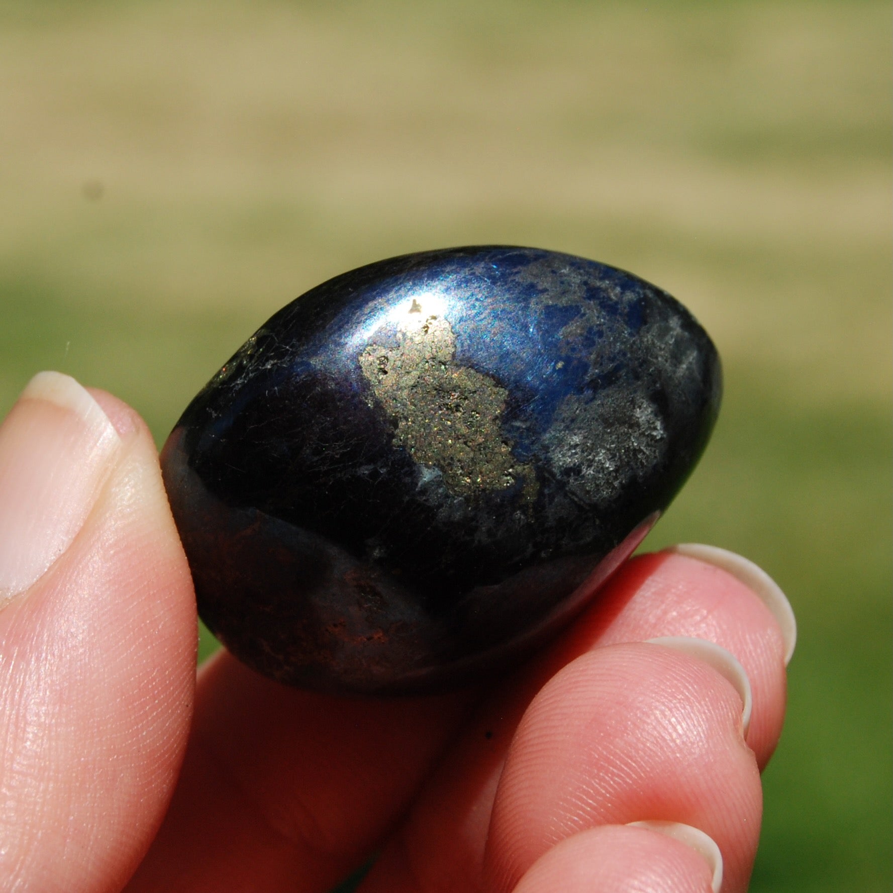 Covellite Crystal Tumbled Stone