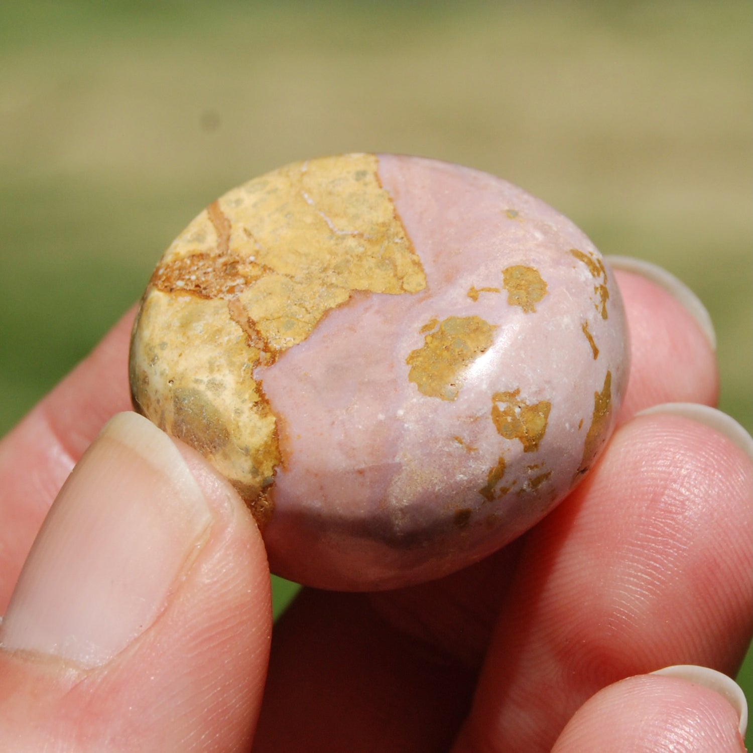 PINK Phosphosiderite Crystal Tumbled Stone