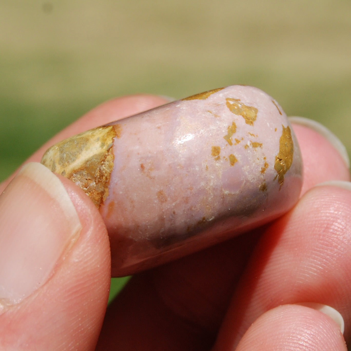 PINK Phosphosiderite Crystal Tumbled Stone