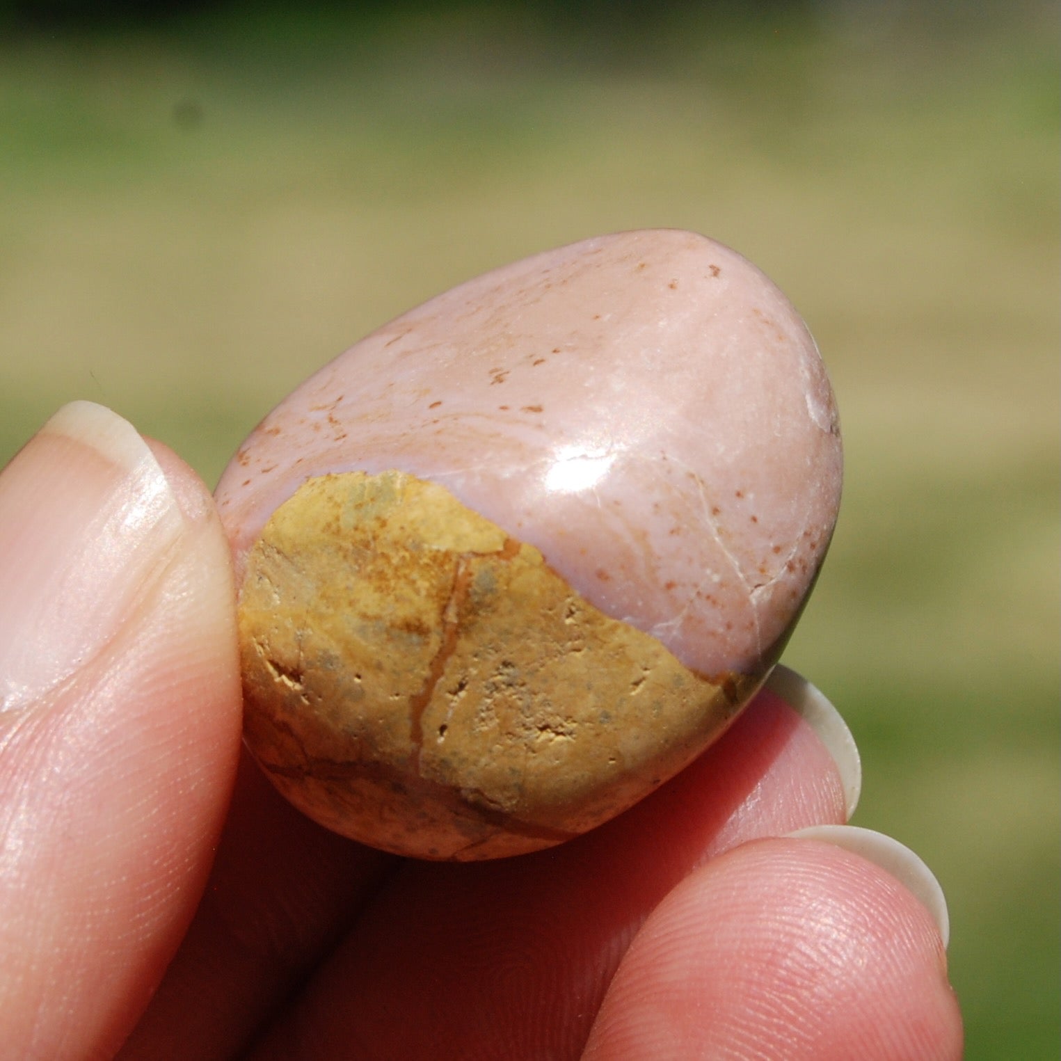 PINK Phosphosiderite Crystal Tumbled Stone