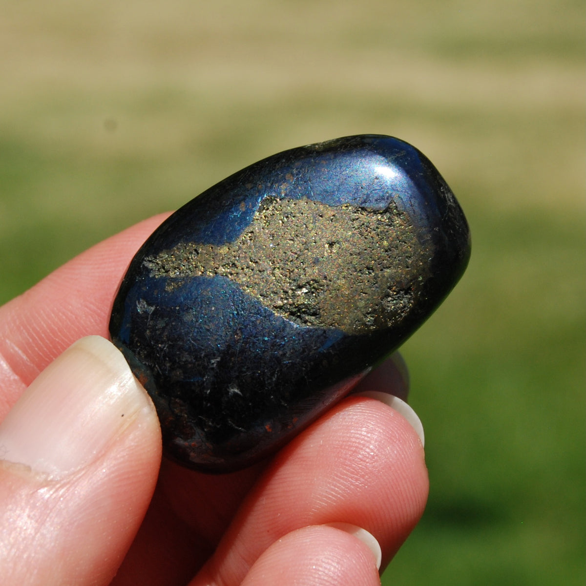 Covellite Crystal Tumbled Stone
