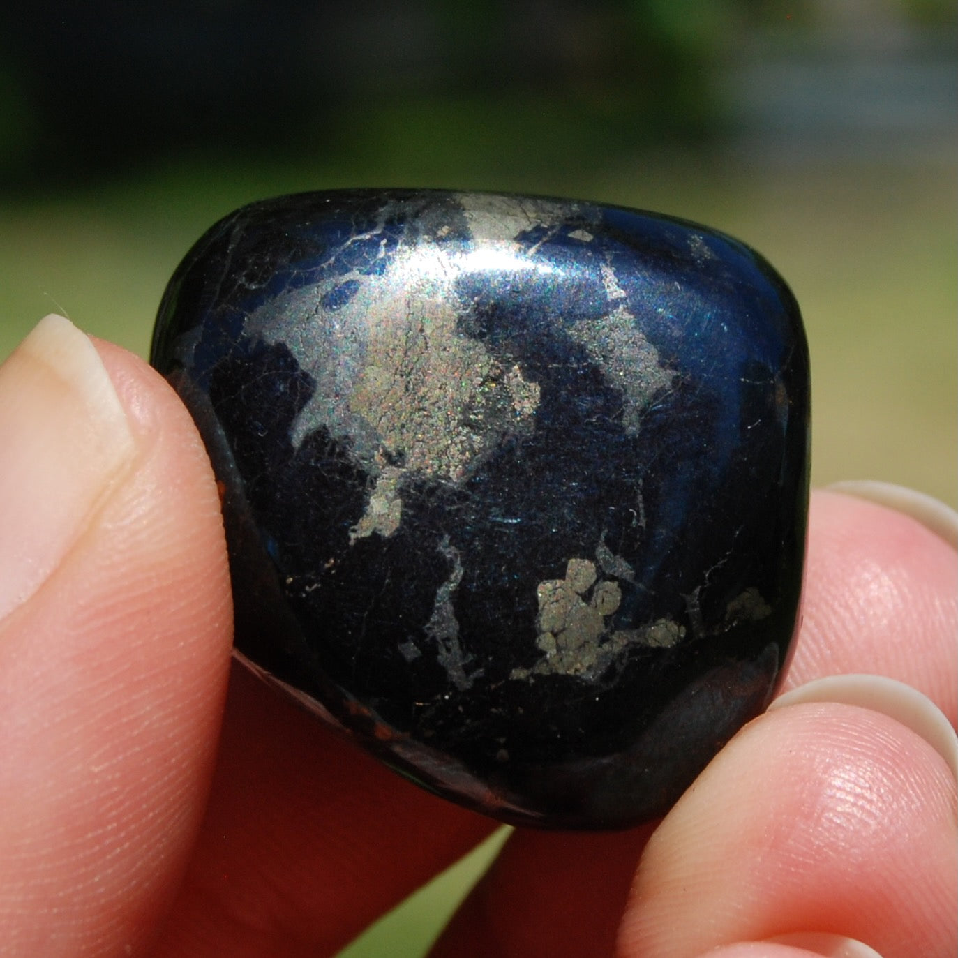 Covellite Crystal Tumbled Stone