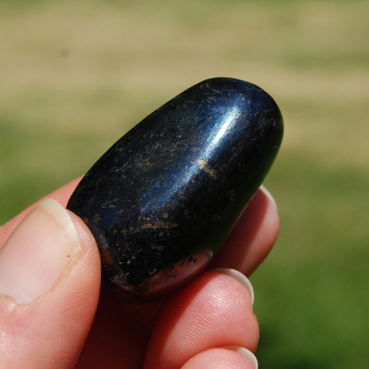 Covellite Crystal Tumbled Stone