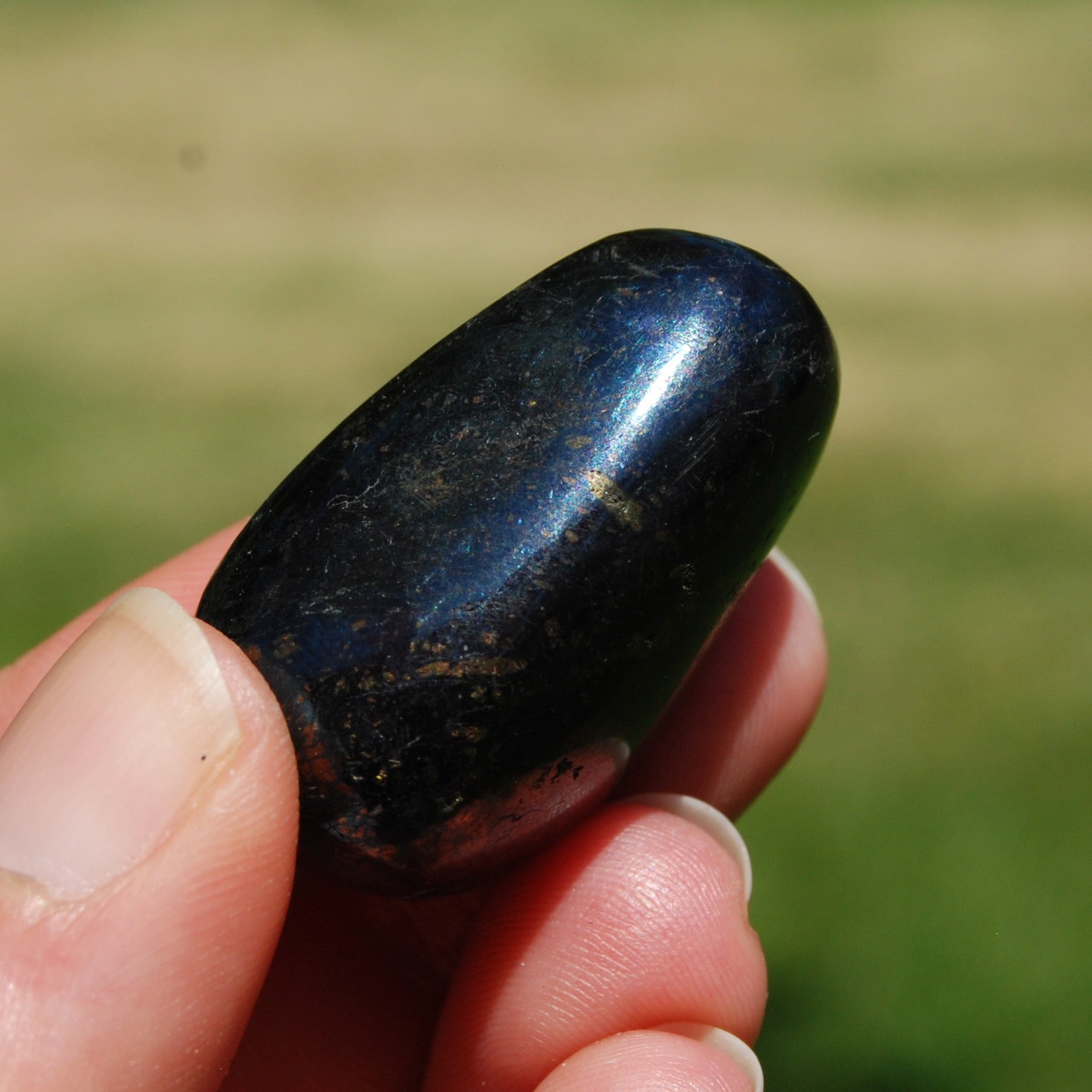 Covellite Crystal Tumbled Stone