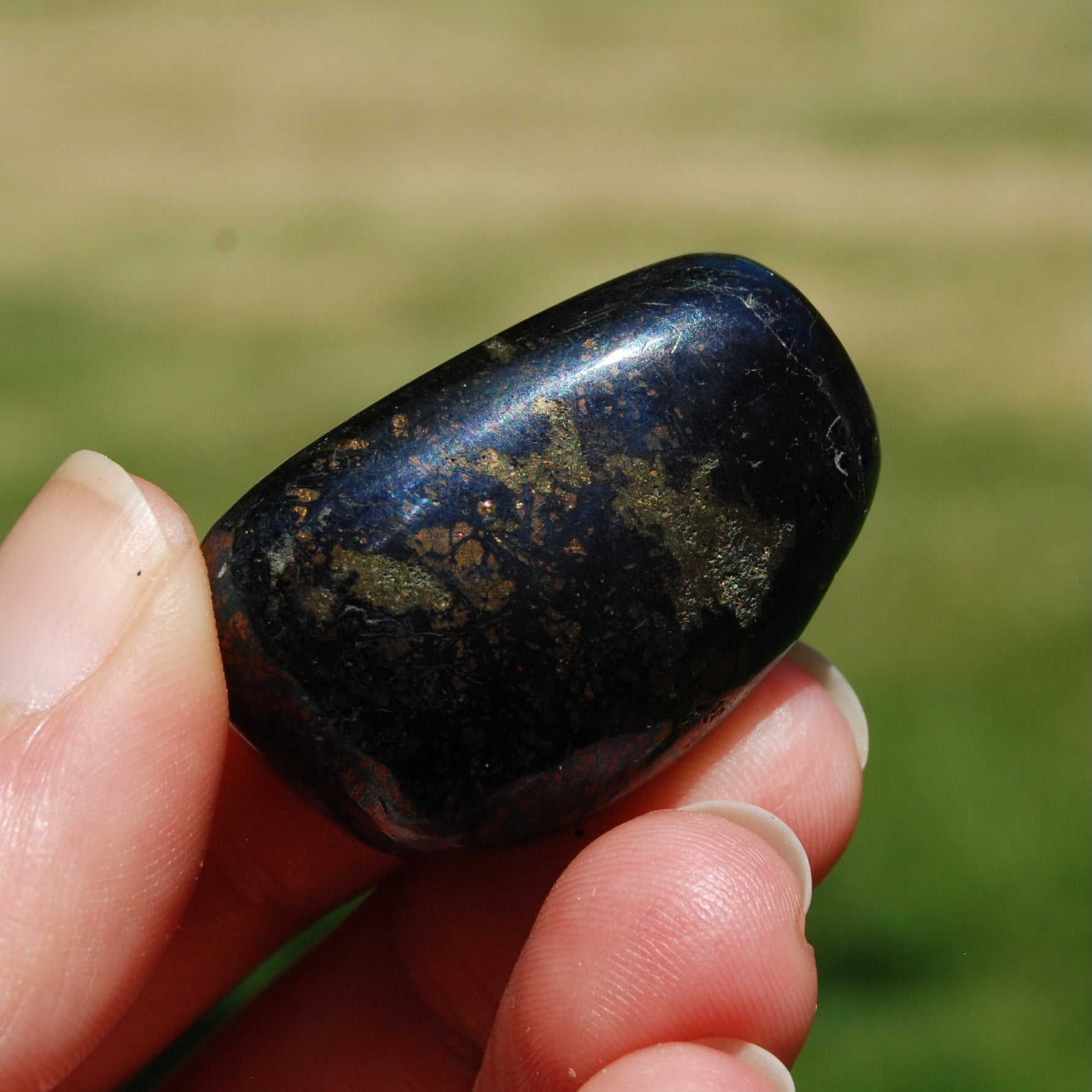 Covellite Crystal Tumbled Stone