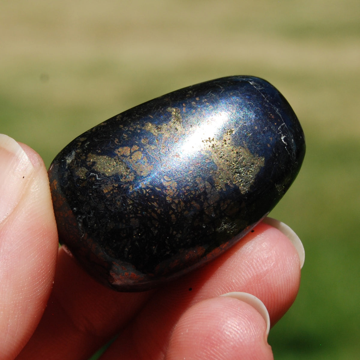 Covellite Crystal Tumbled Stone