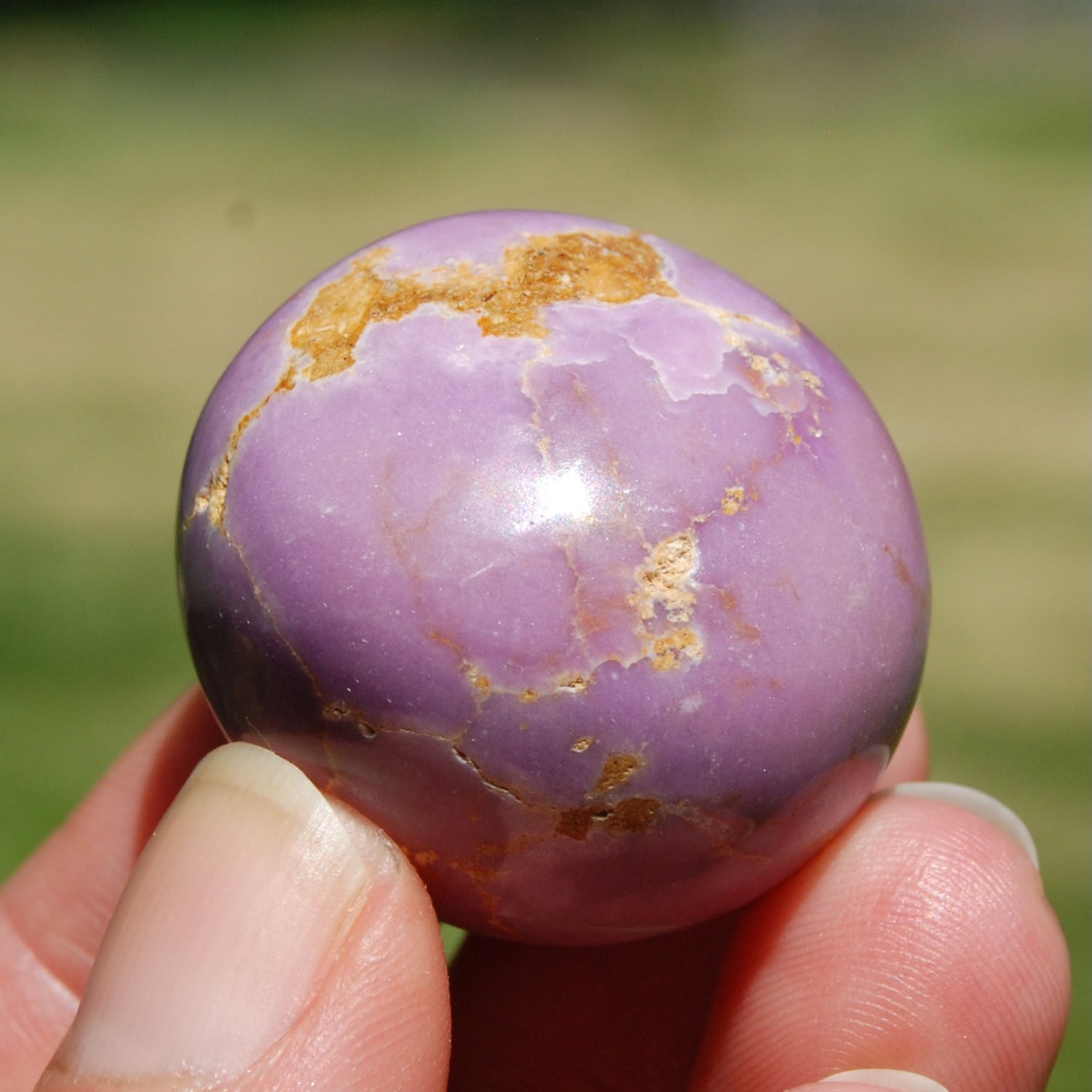 Phosphosiderite Crystal Tumbled Stone