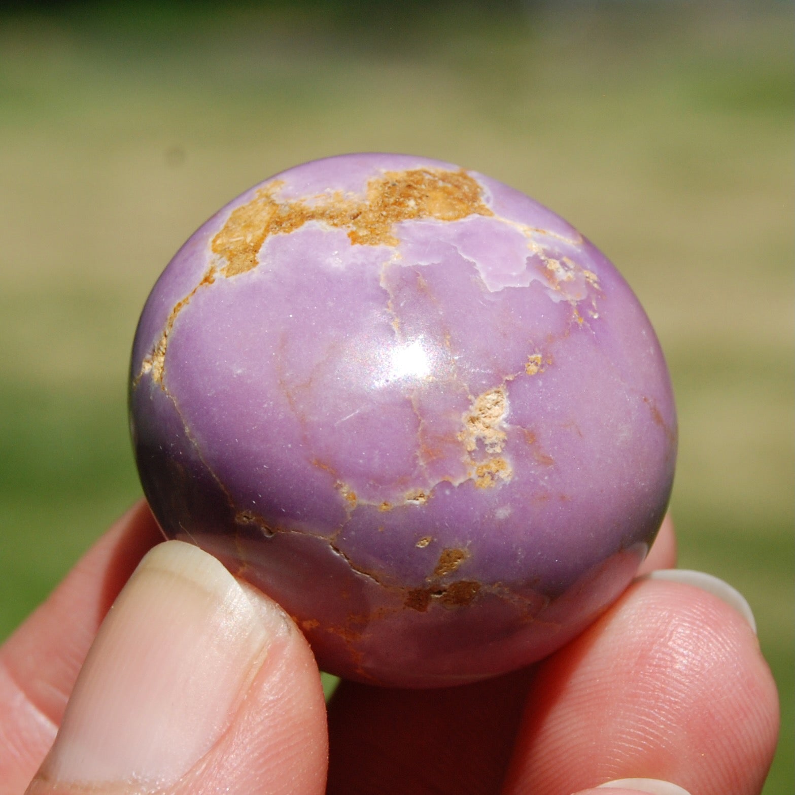Phosphosiderite Crystal Tumbled Stone