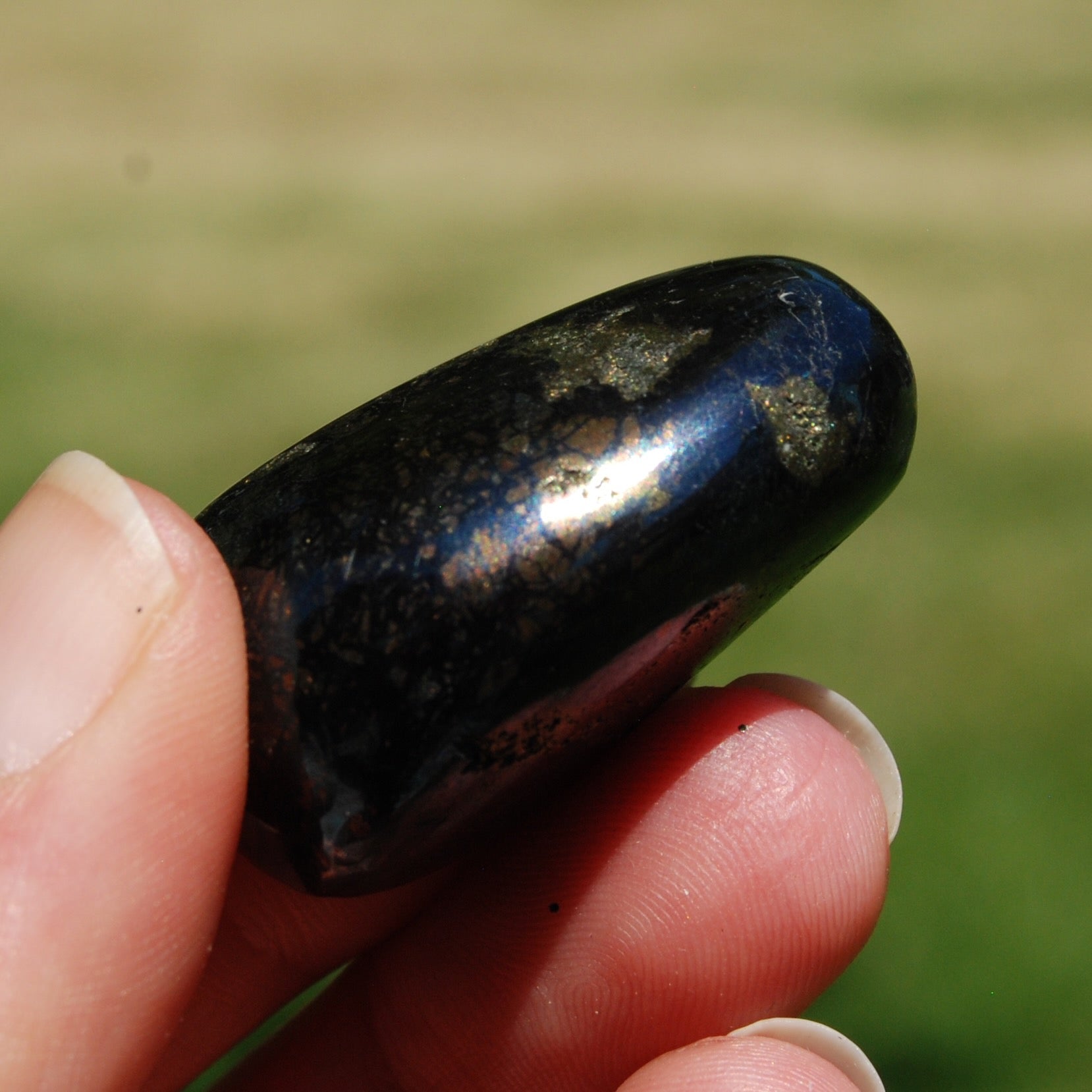 Covellite Crystal Tumbled Stone