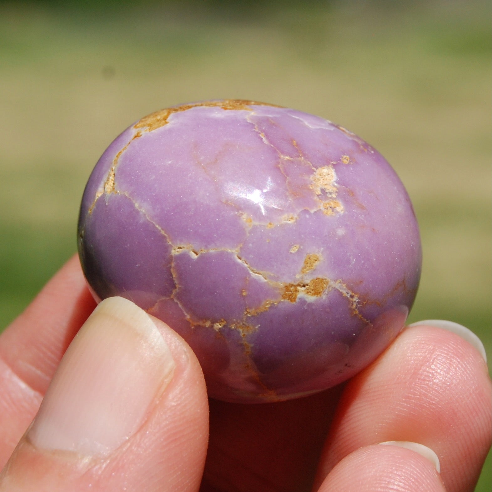 Phosphosiderite Crystal Tumbled Stone