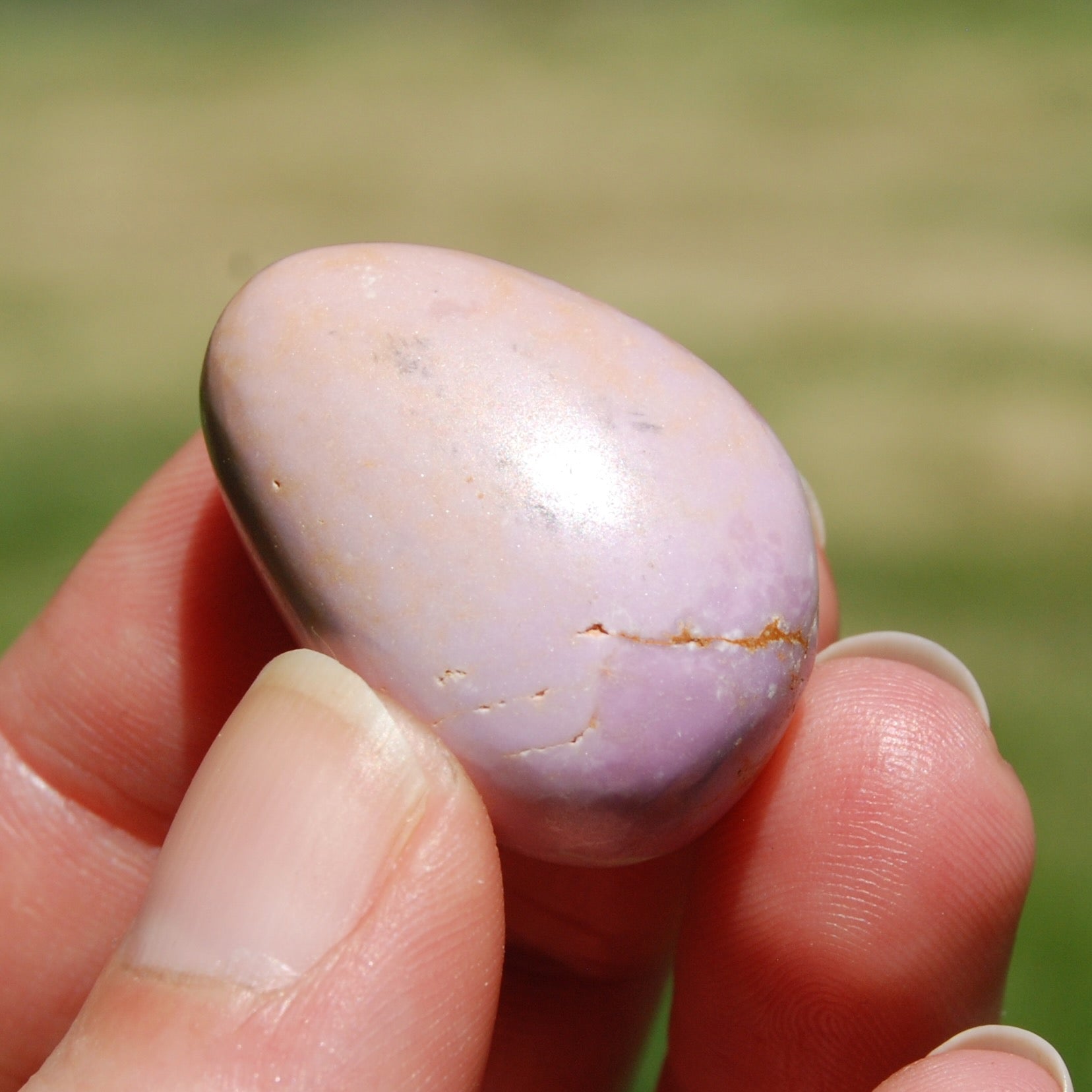 PINK Phosphosiderite Crystal Tumbled Stone
