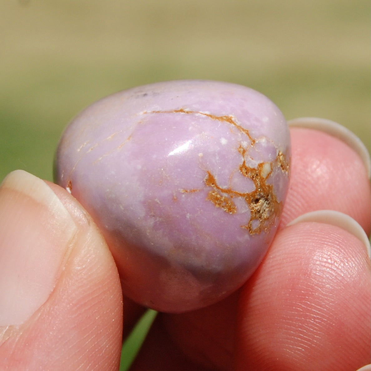 PINK Phosphosiderite Crystal Tumbled Stone