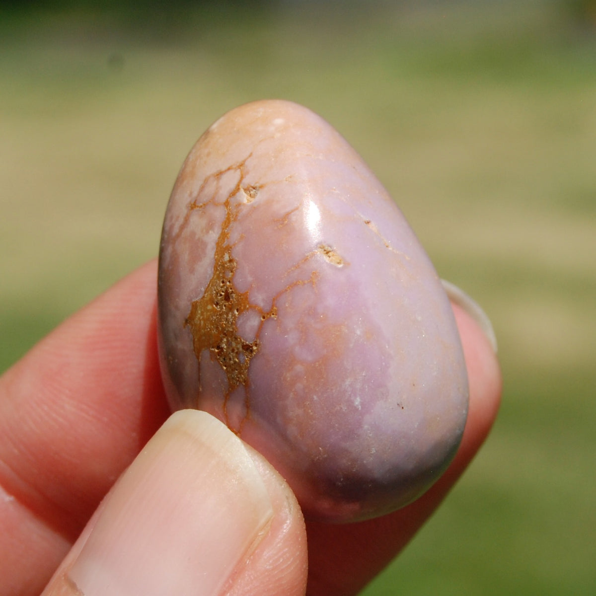 PINK Phosphosiderite Crystal Tumbled Stone