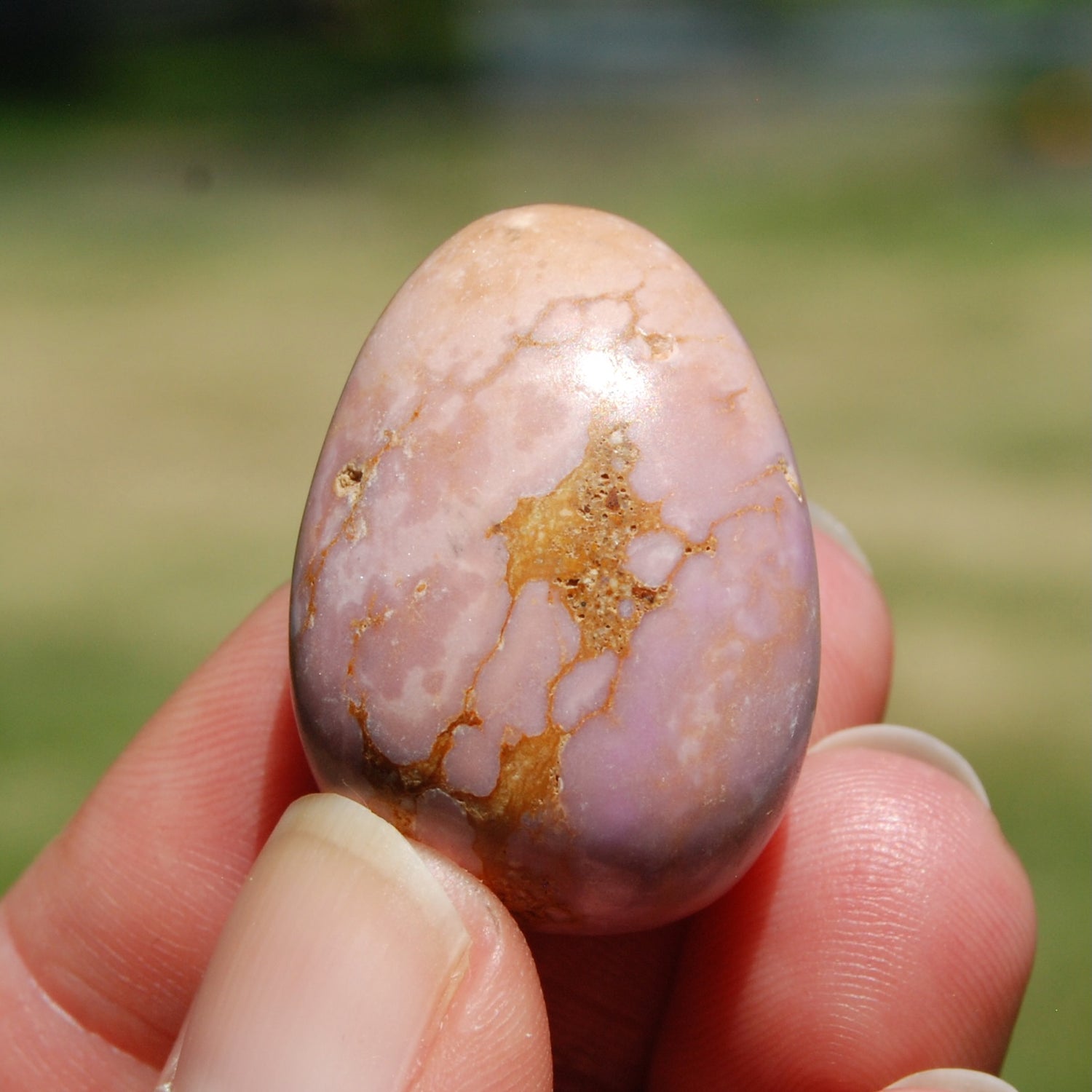 PINK Phosphosiderite Crystal Tumbled Stone