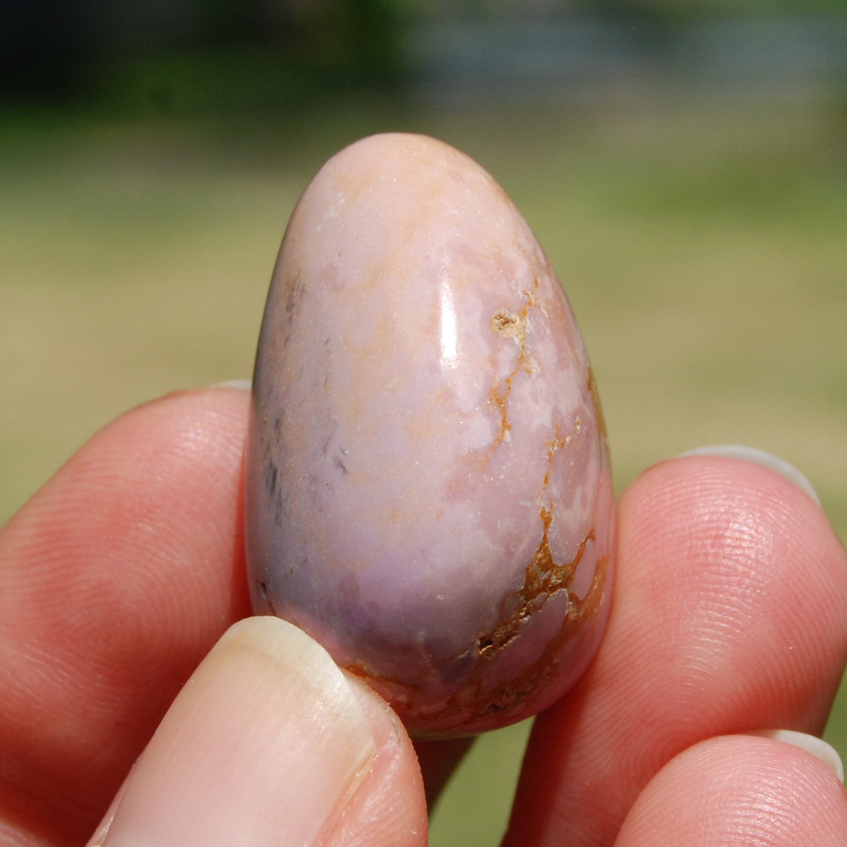 PINK Phosphosiderite Crystal Tumbled Stone