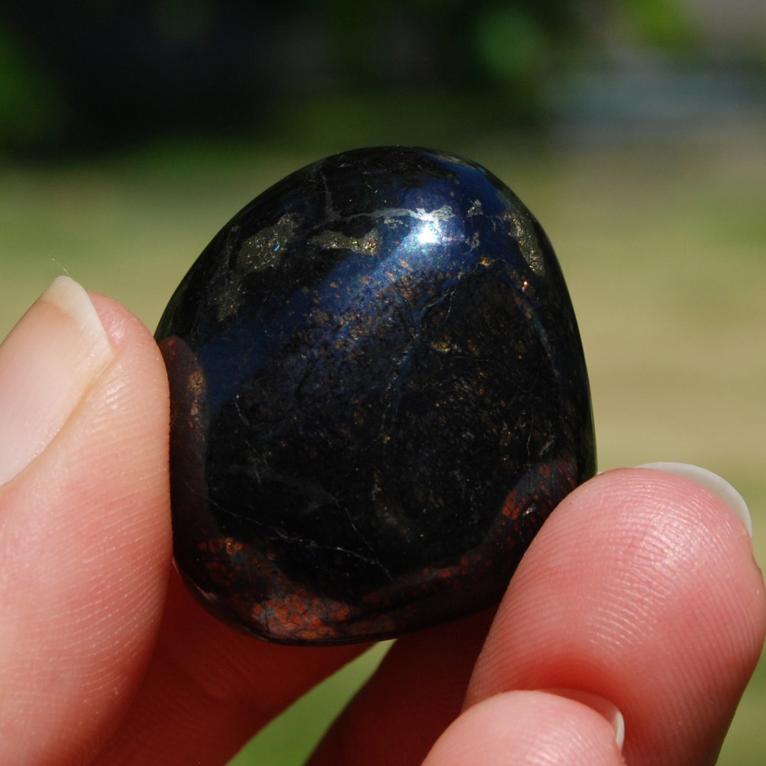 Covellite Crystal Tumbled Stone