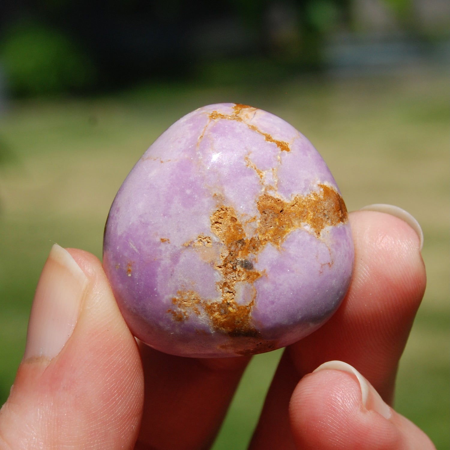 Phosphosiderite Crystal Tumbled Stone