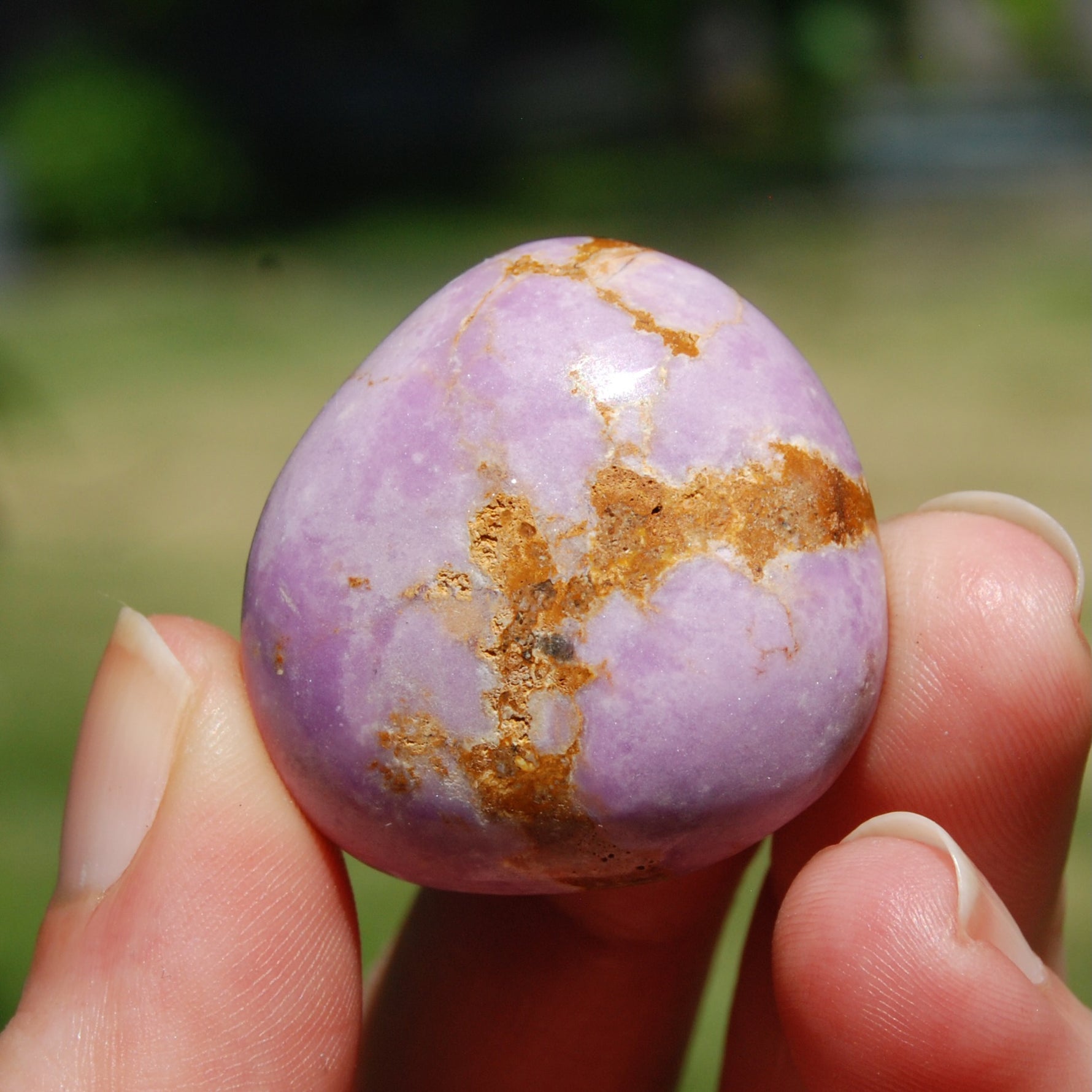 Phosphosiderite Crystal Tumbled Stone