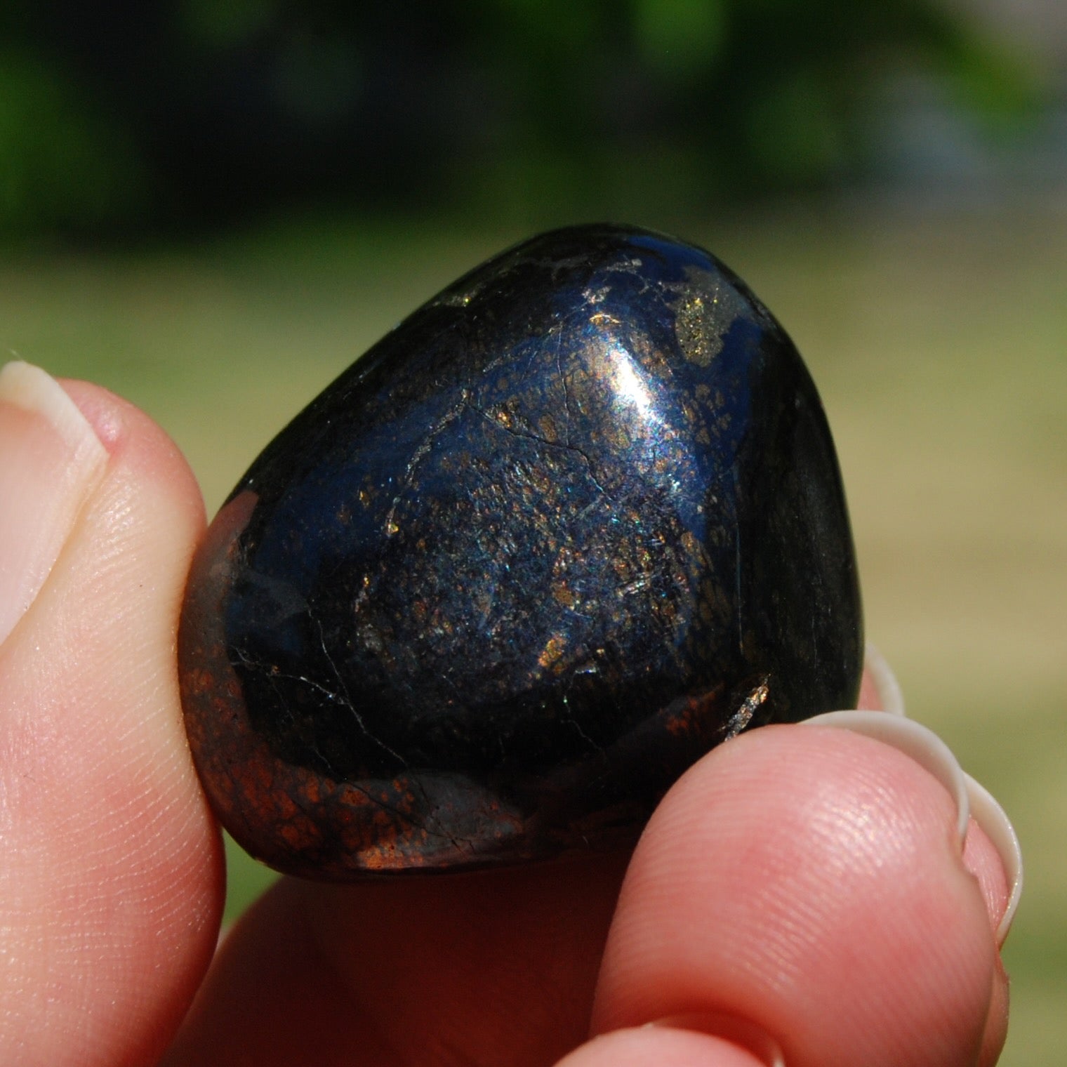 Covellite Crystal Tumbled Stone