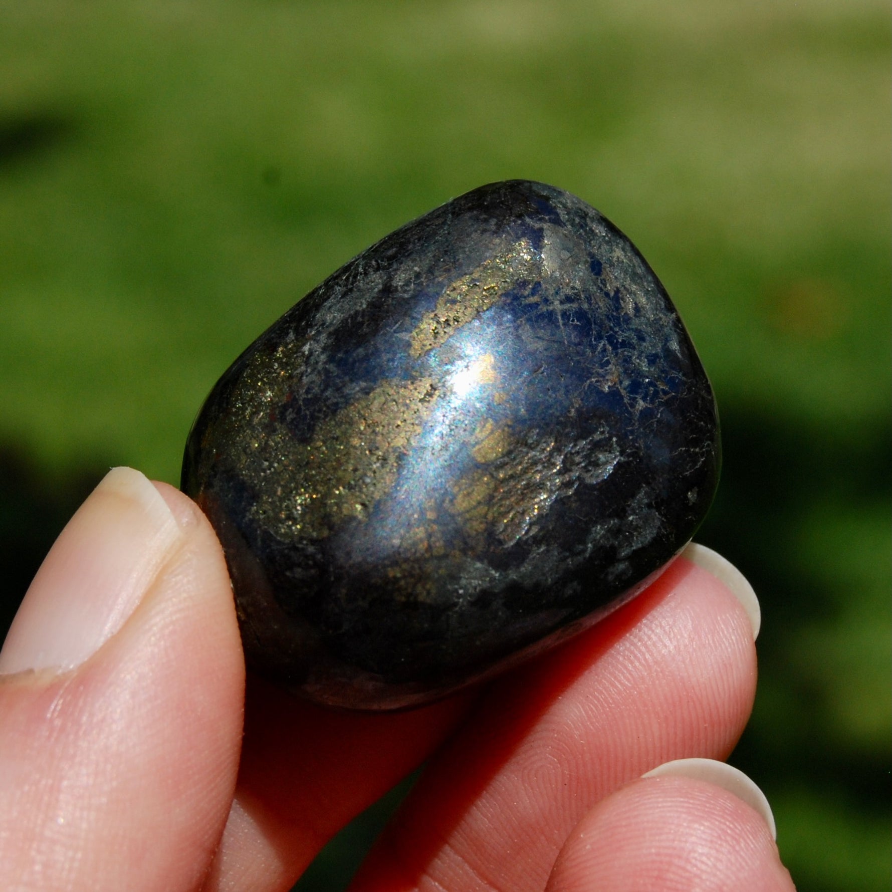 Covellite Crystal Tumbled Stone