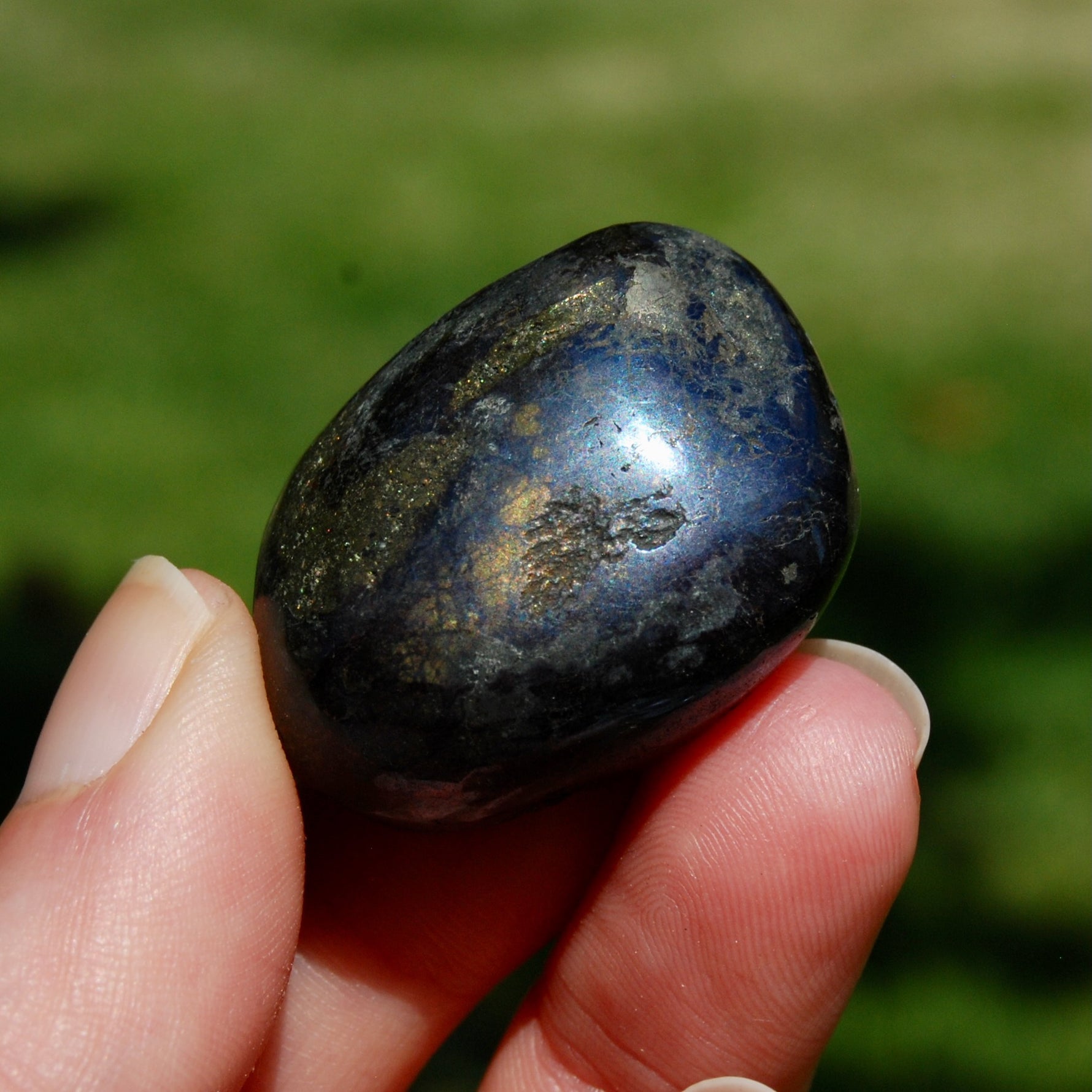 Covellite Crystal Tumbled Stone
