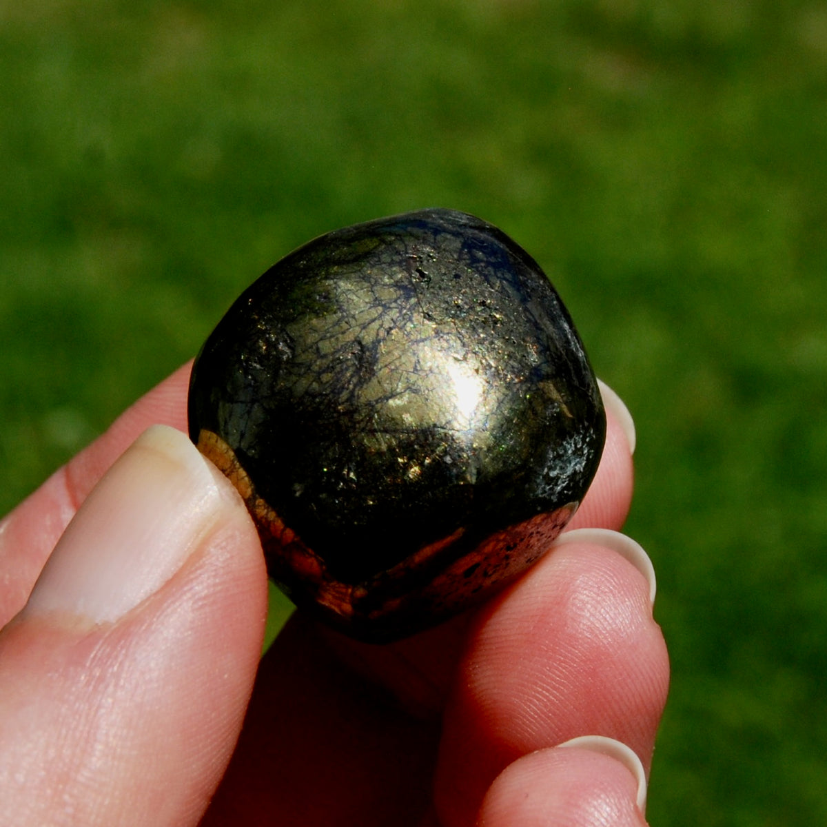 Covellite Crystal Tumbled Stone