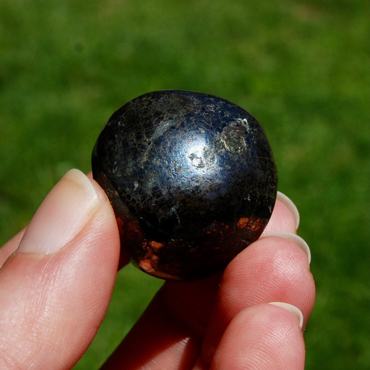 Covellite Crystal Tumbled Stone