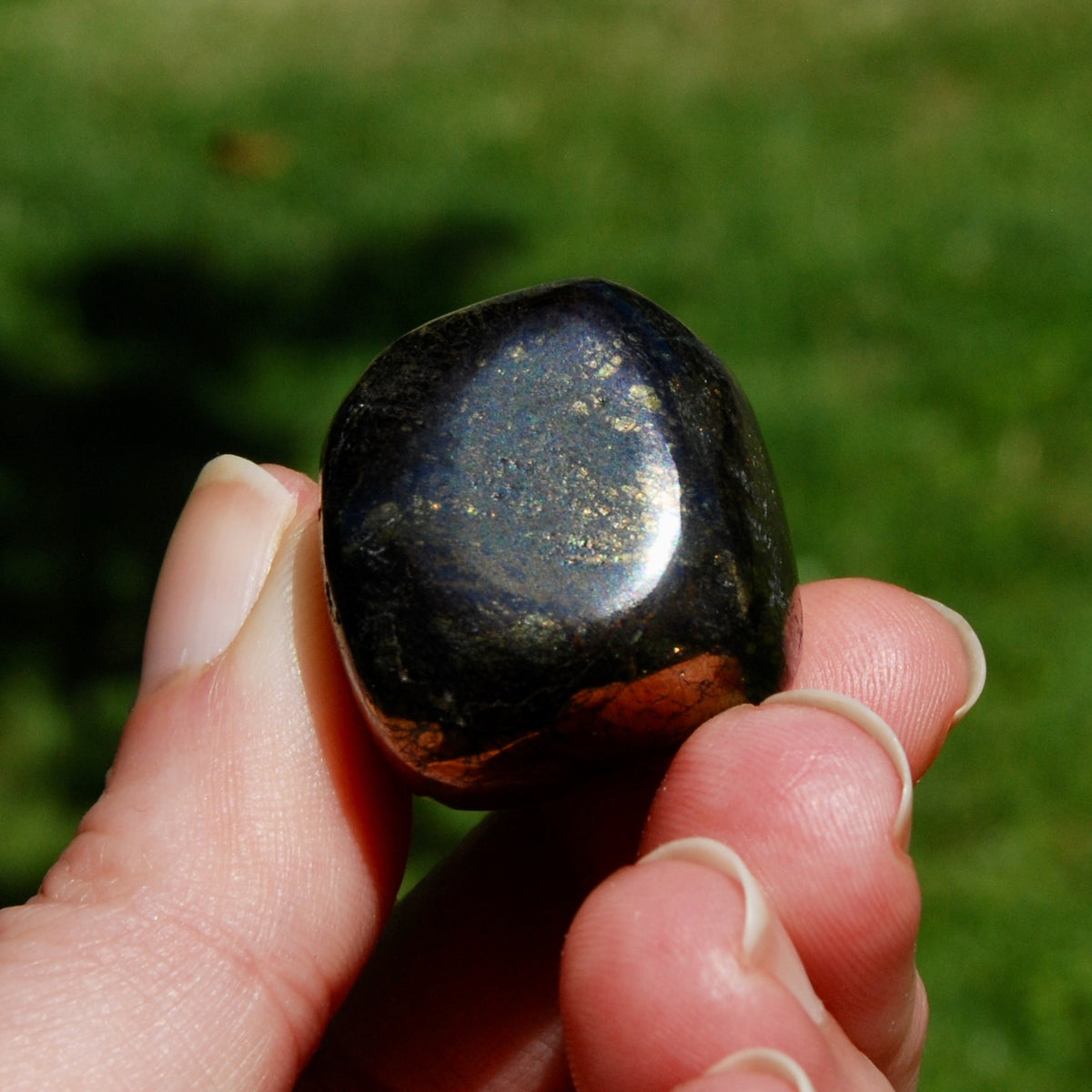 Covellite Crystal Tumbled Stone