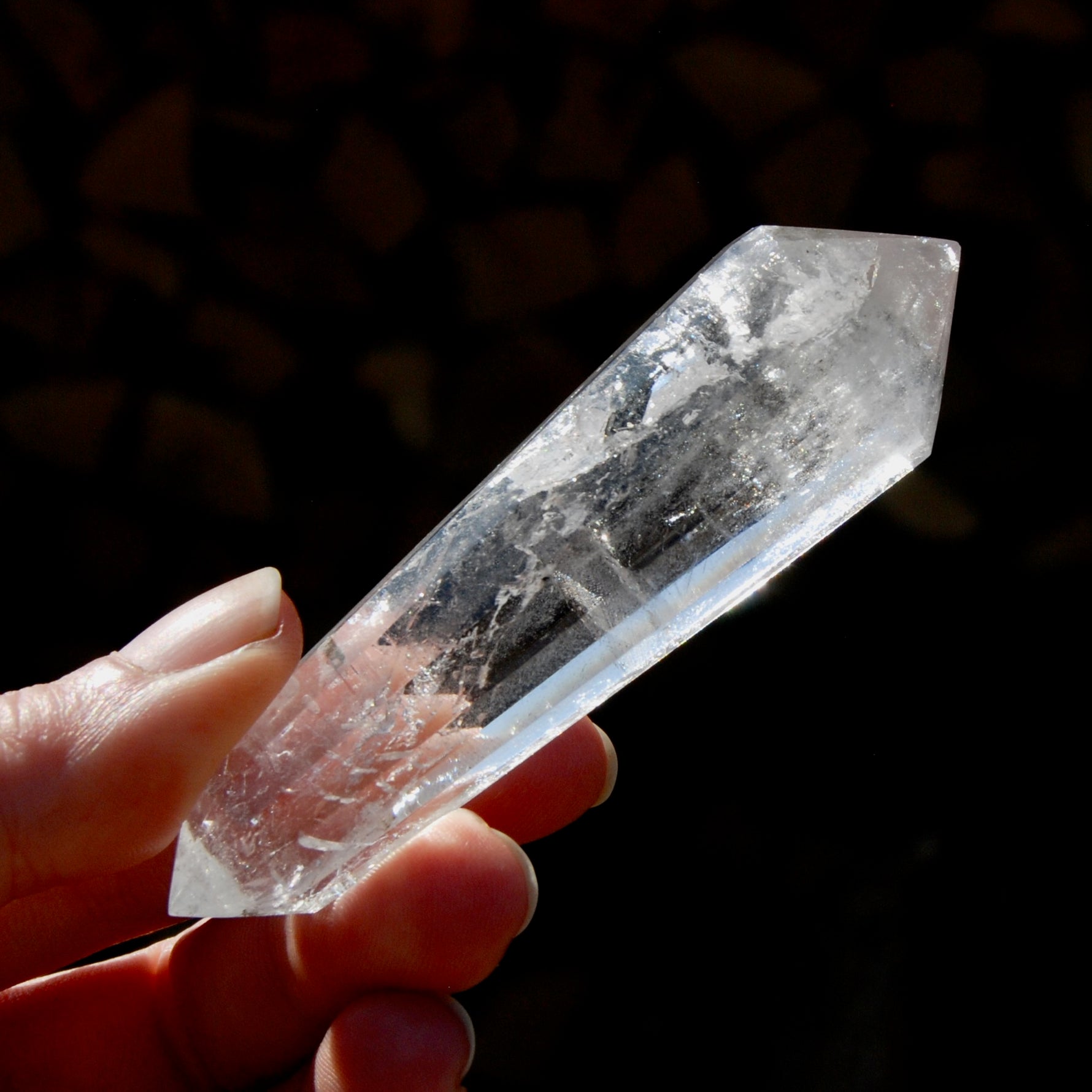 Clear Quartz Vogel Crystal – 12 Sided Healing Wand from Brazil