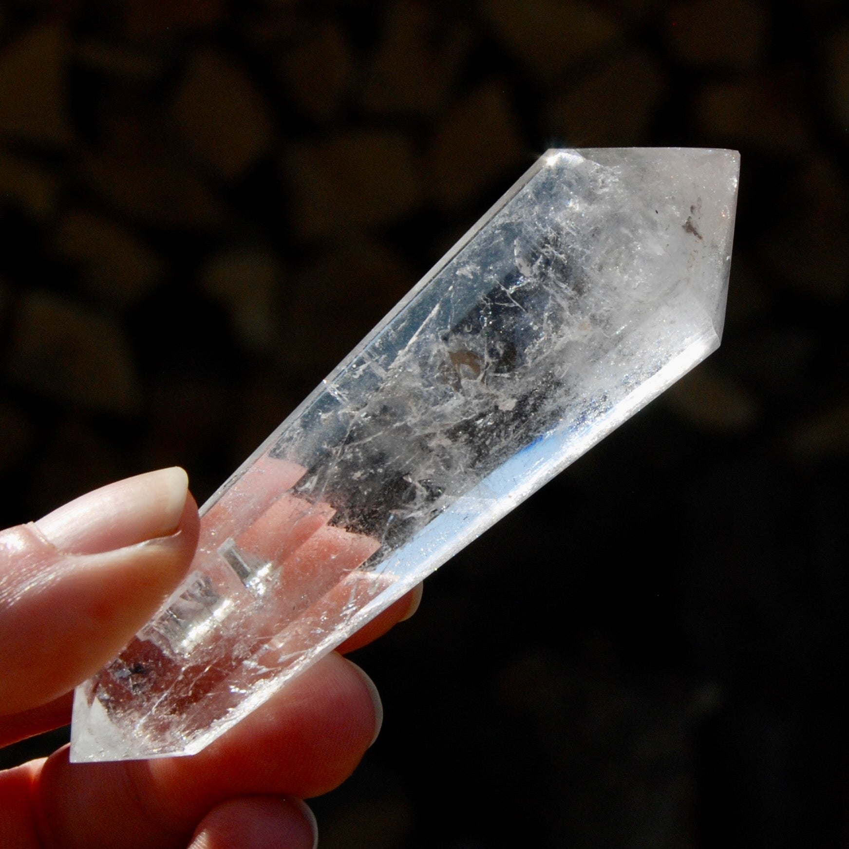 Clear Quartz Vogel Crystal – 12 Sided Healing Wand from Brazil