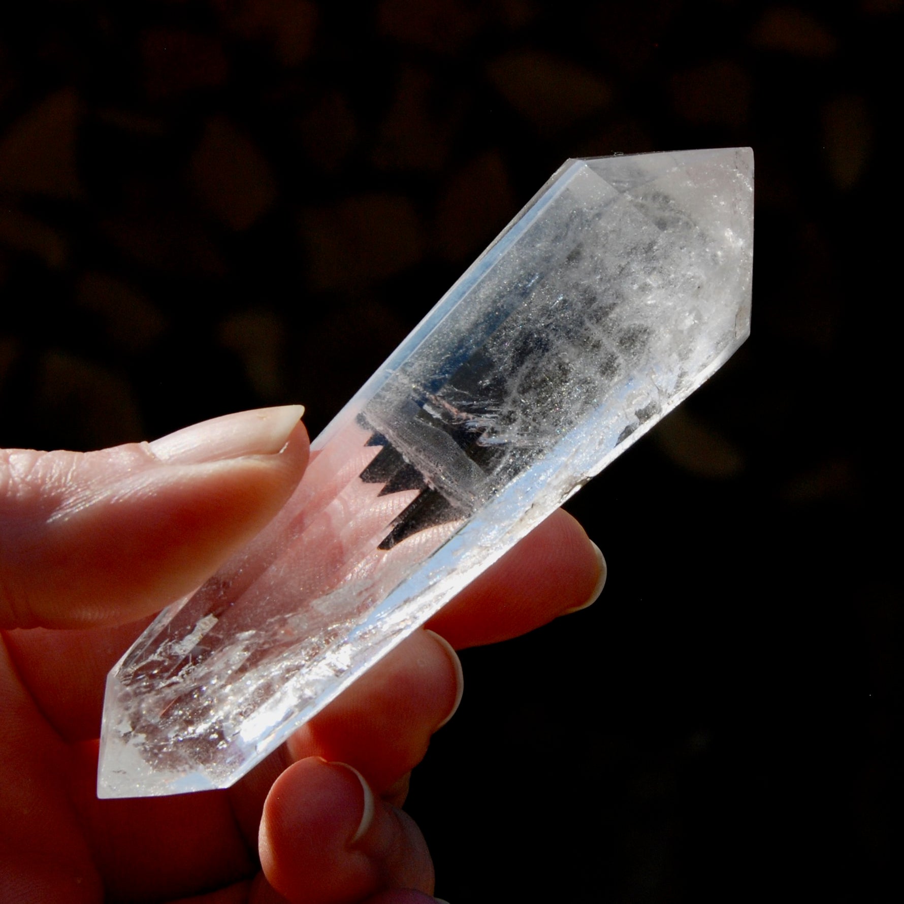 Clear Quartz Vogel Crystal – 12 Sided Healing Wand from Brazil