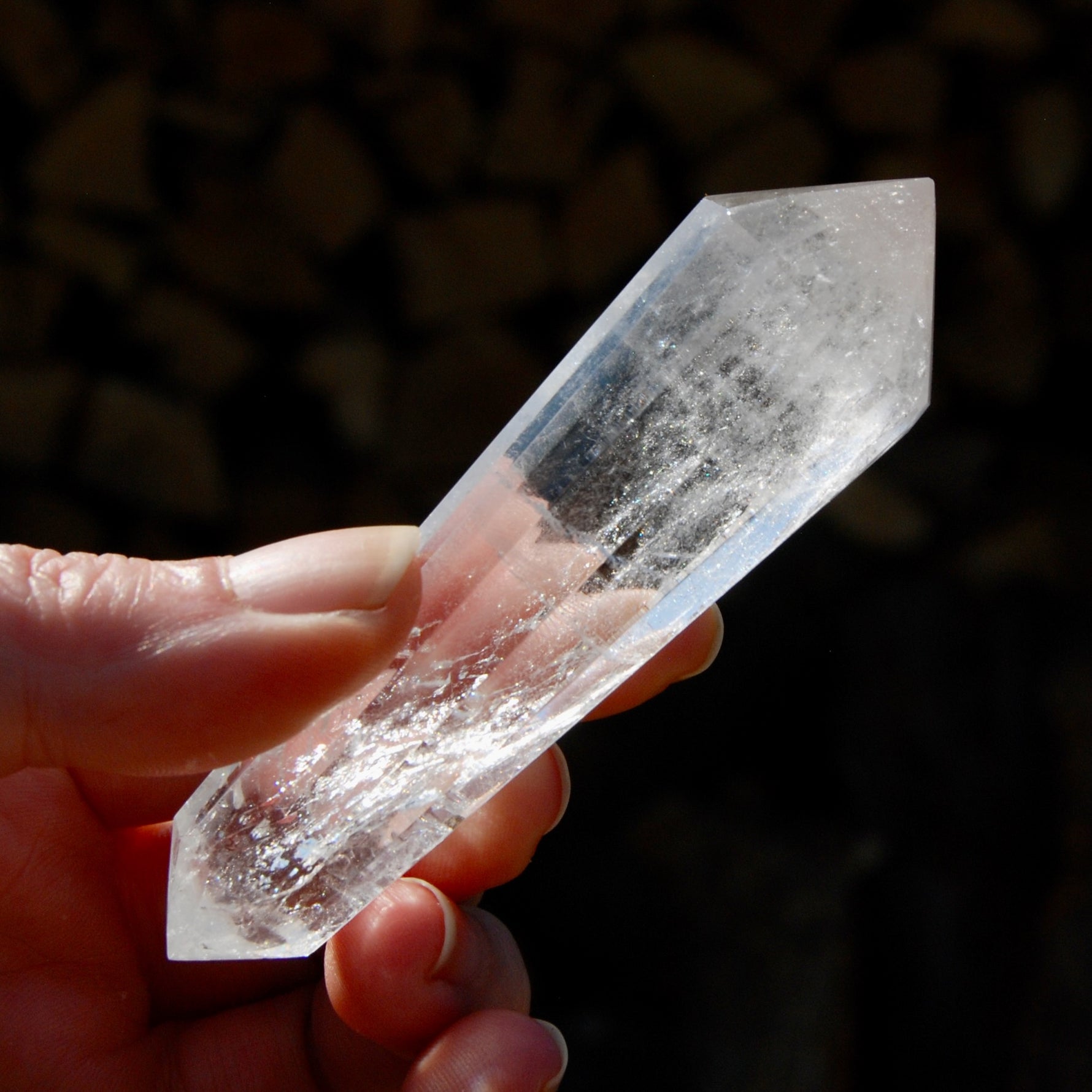 Clear Quartz Vogel Crystal – 12 Sided Healing Wand from Brazil
