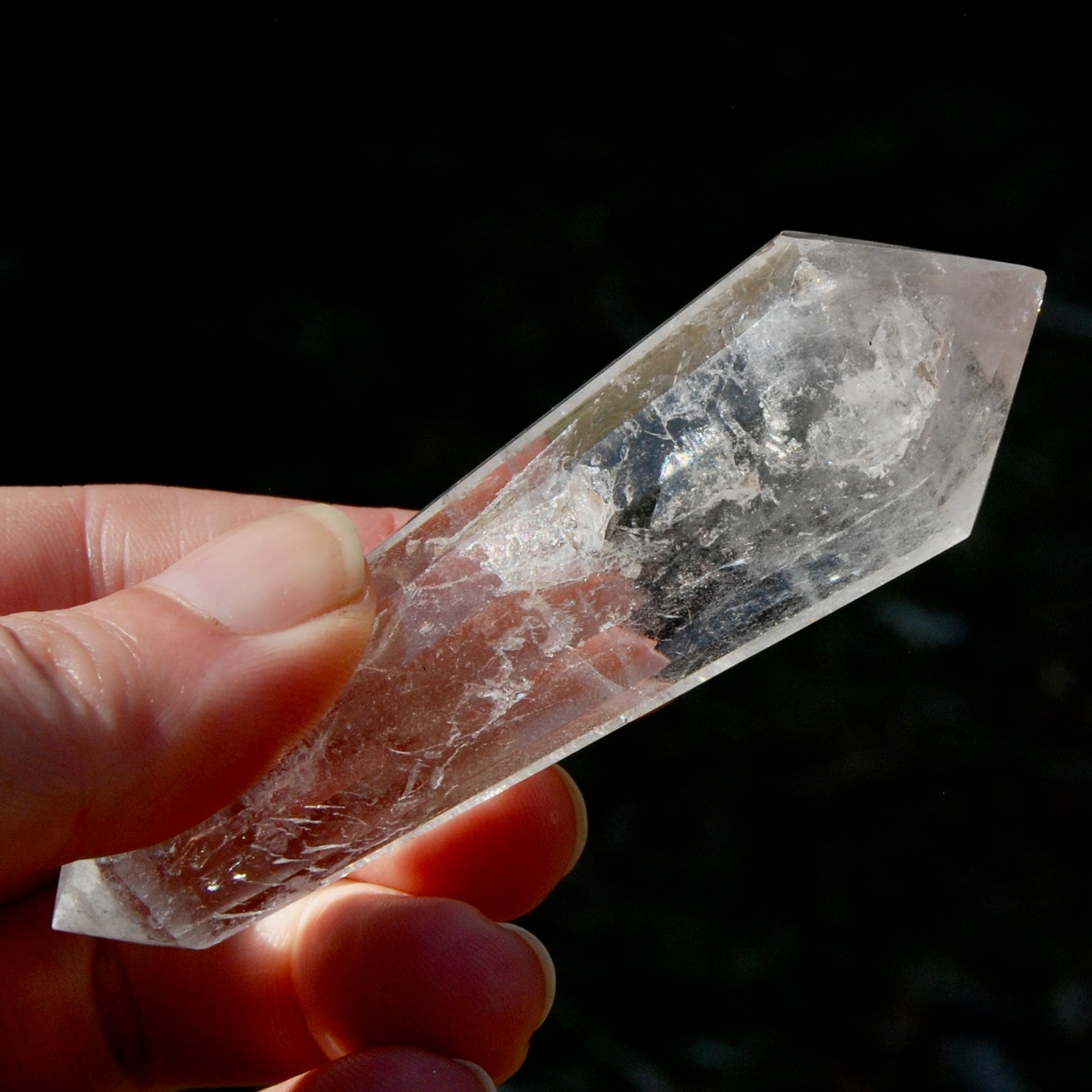 Clear Quartz Vogel Crystal – 12 Sided Healing Wand from Brazil