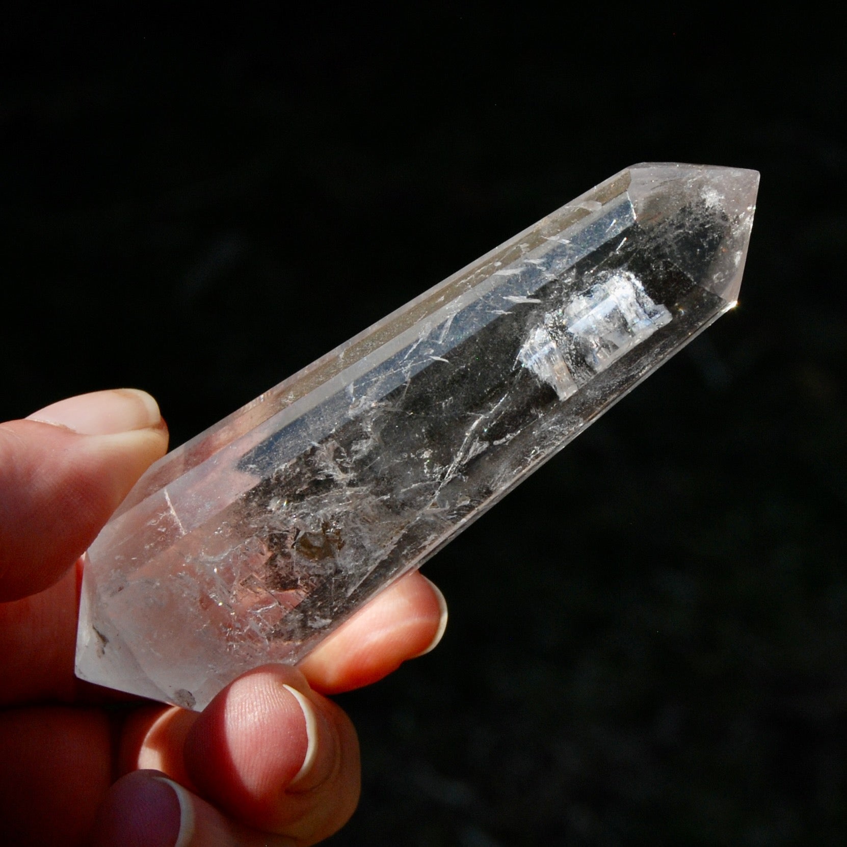 Clear Quartz Vogel Crystal – 12 Sided Healing Wand from Brazil