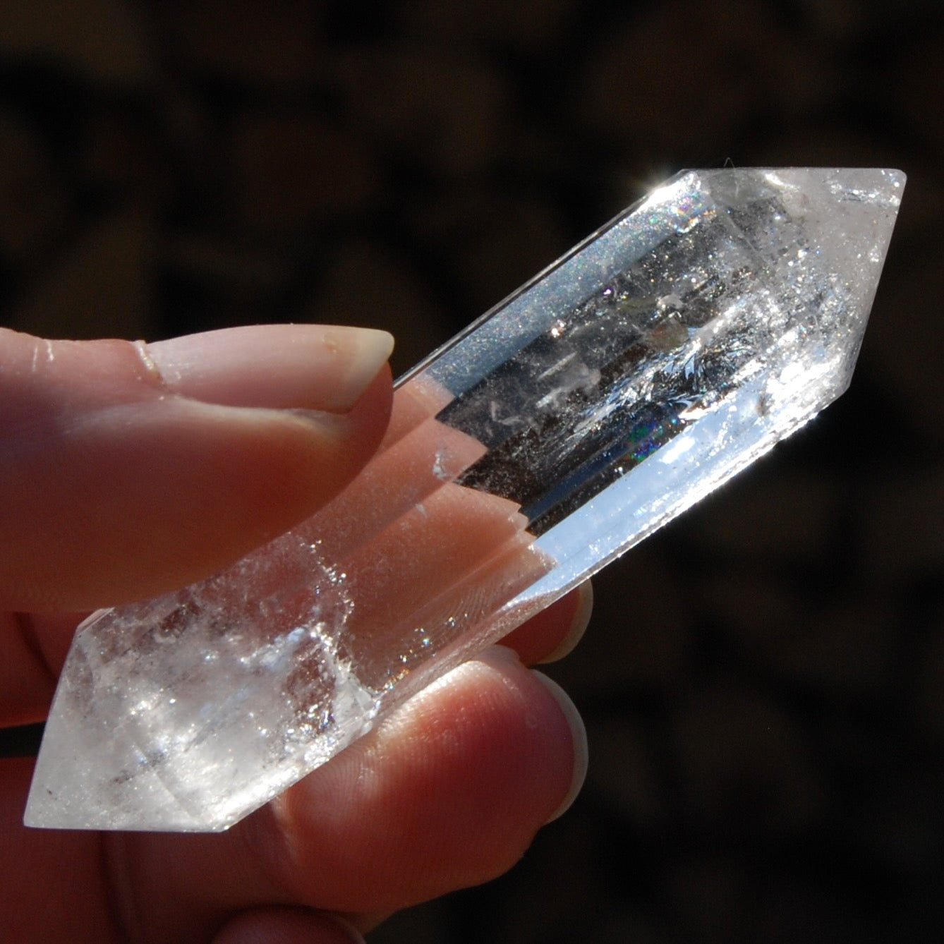 Clear Quartz Crystal Vogel, 12 sides