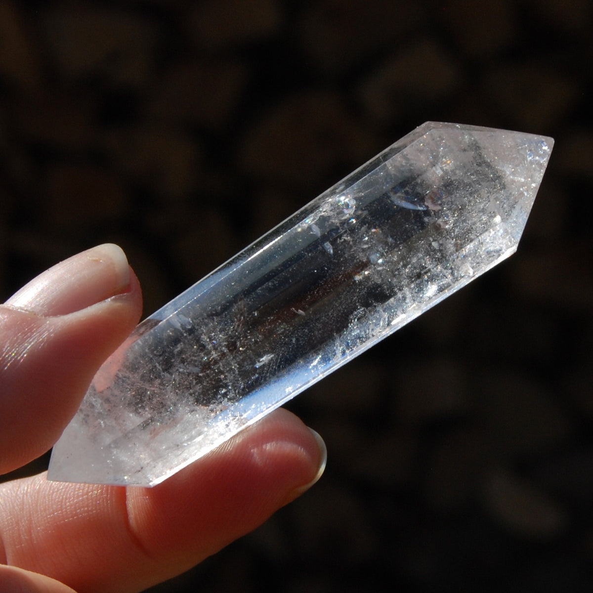 Clear Quartz Crystal Vogel, 12 sides