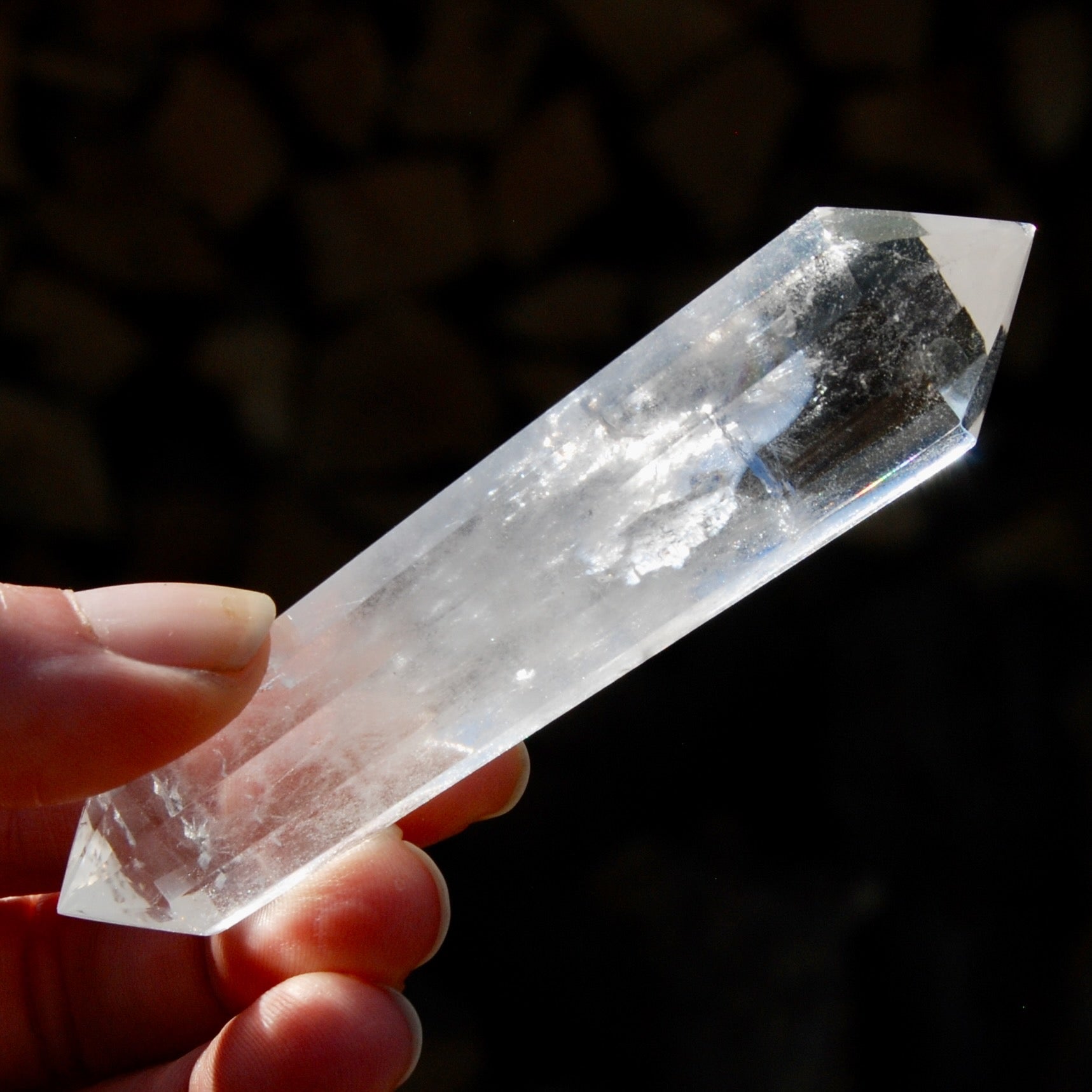 Clear Quartz Vogel Crystal – 12 Sided Healing Wand from Brazil