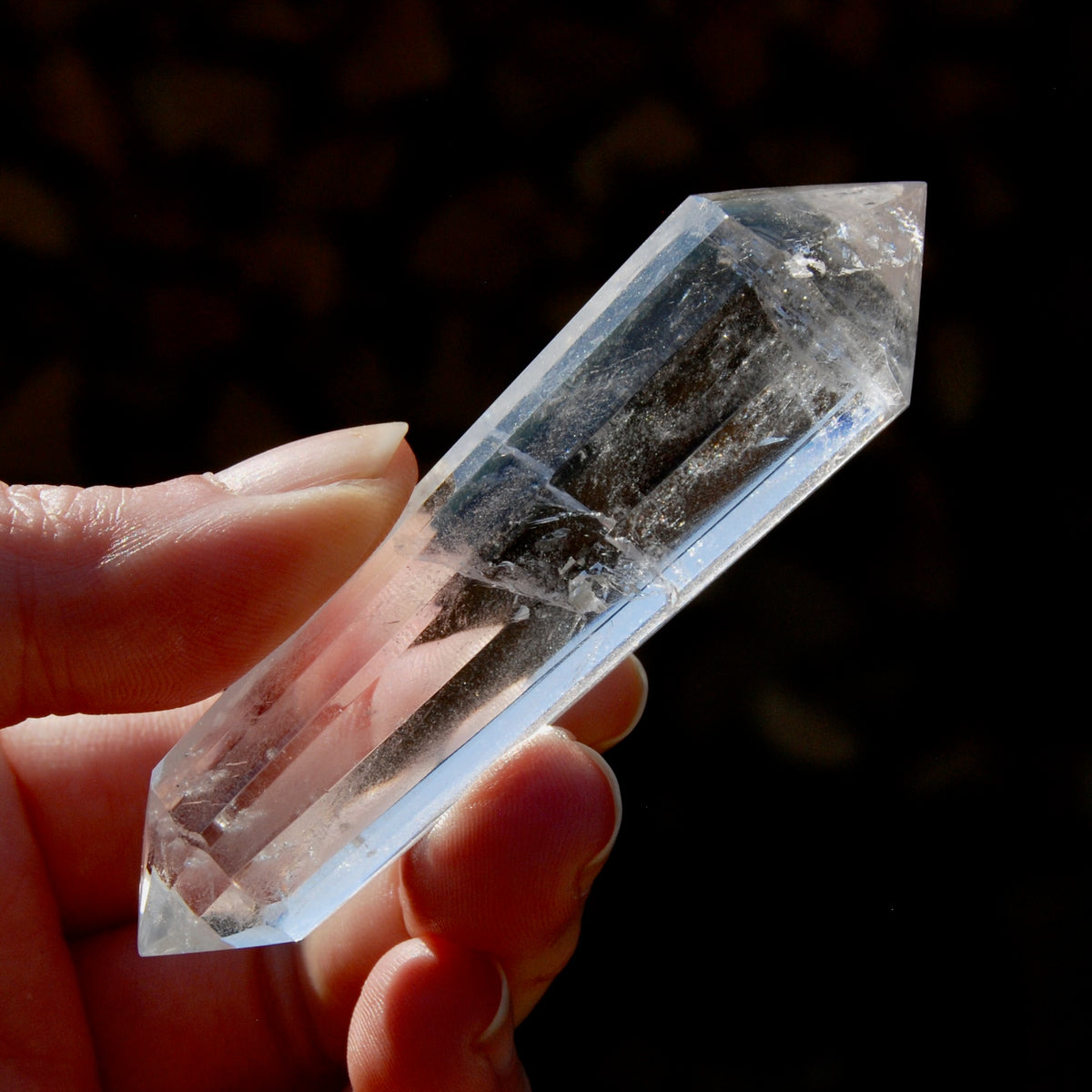 Clear Quartz Vogel Crystal – 12 Sided Healing Wand from Brazil 